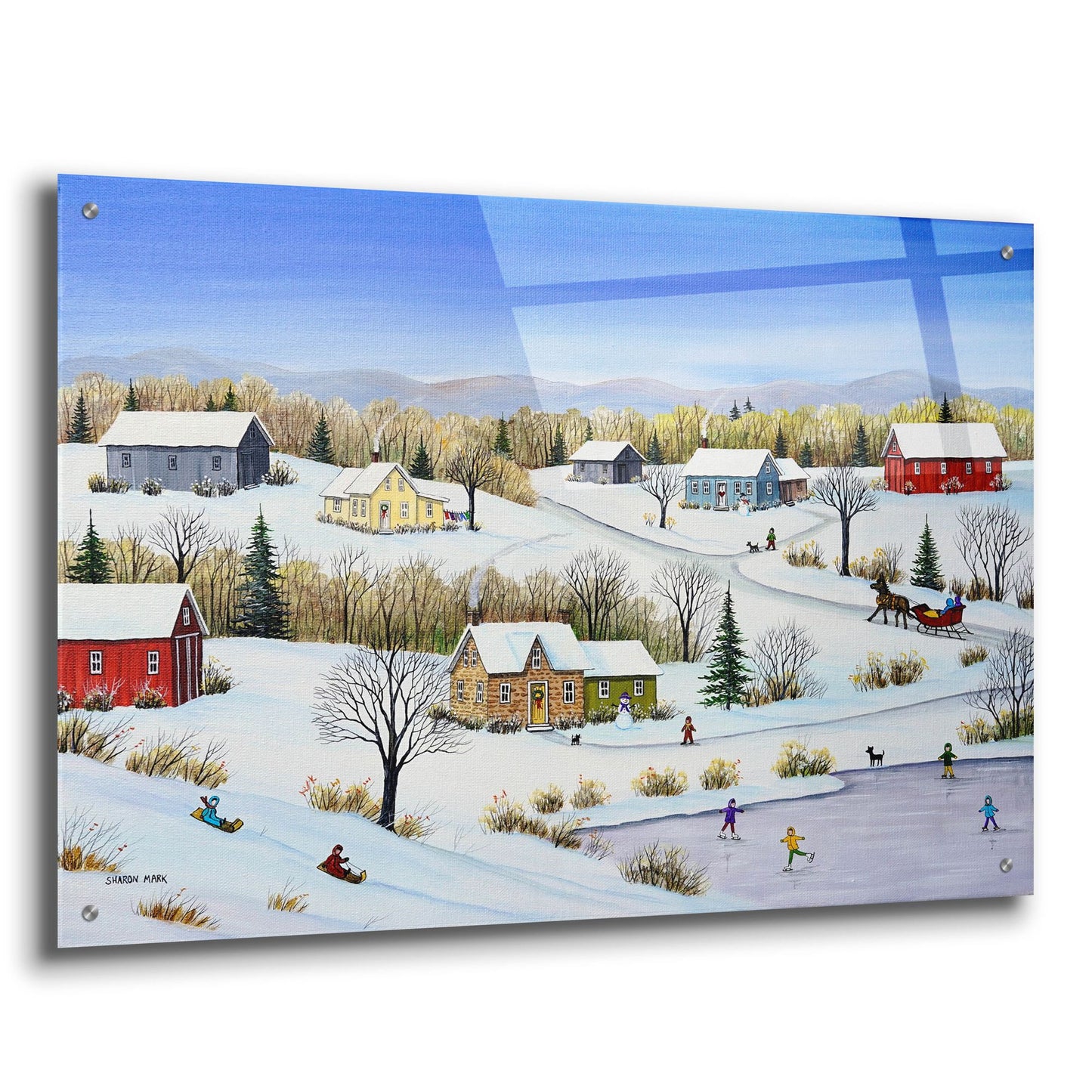 Epic Art 'Majestic Winter' by Sharon Mark, Acrylic Glass Wall Art,36x24