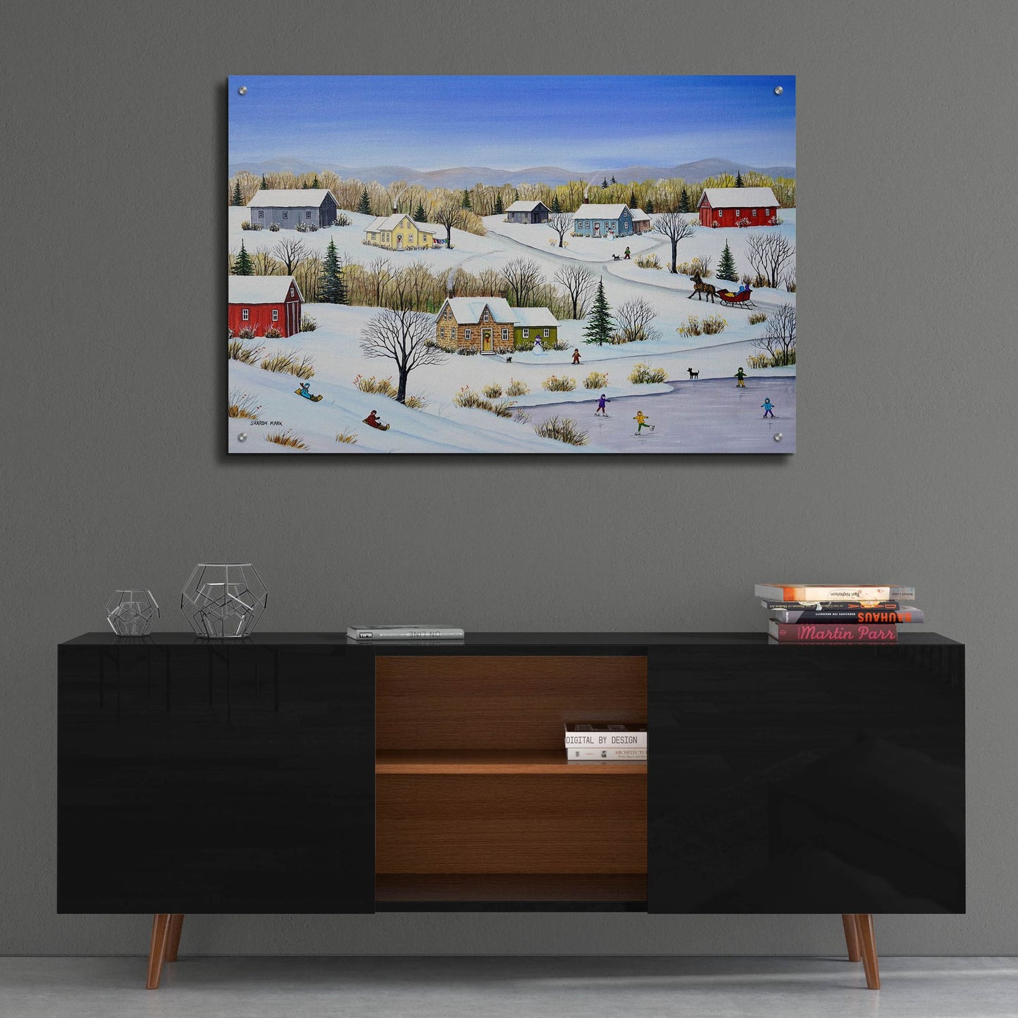 Epic Art 'Majestic Winter' by Sharon Mark, Acrylic Glass Wall Art,36x24