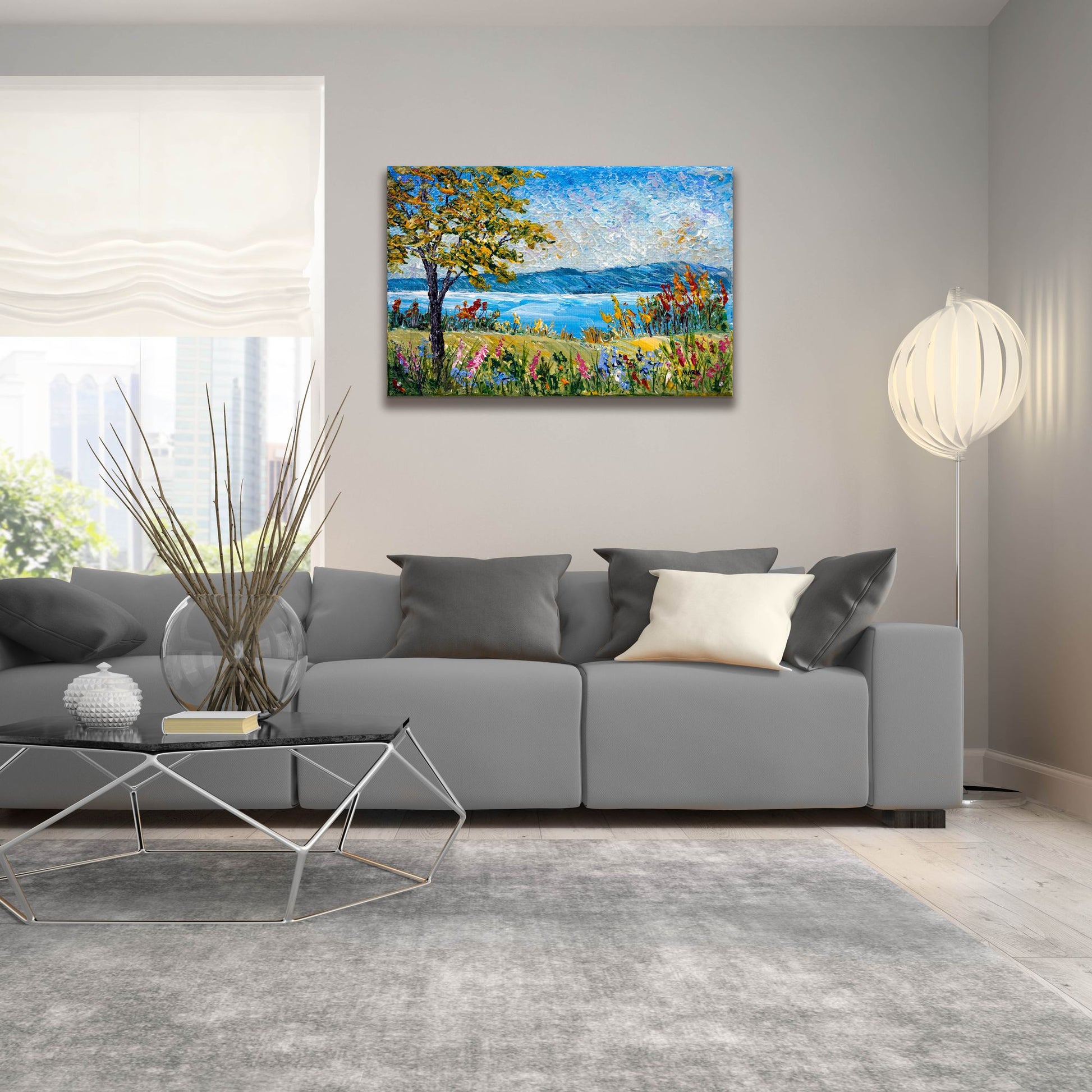 Epic Art 'River' by Sharon Mark, Acrylic Glass Wall Art,36x24