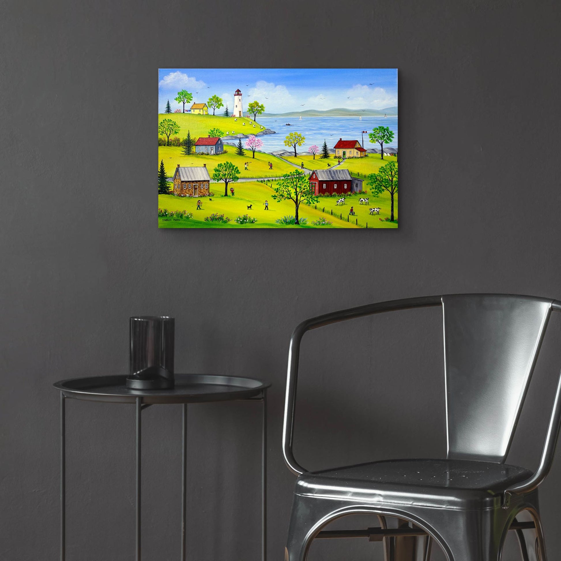 Epic Art 'Summer Playtime' by Sharon Mark, Acrylic Glass Wall Art,24x16