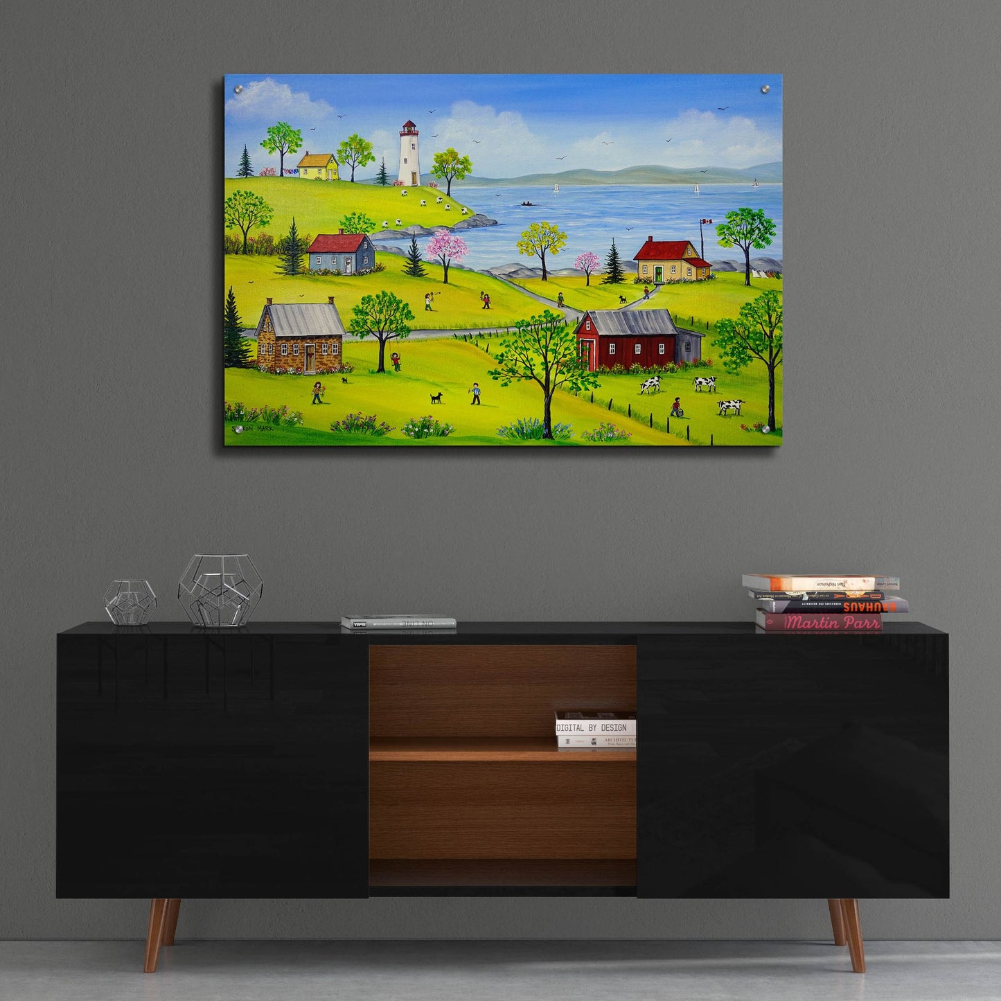 Epic Art 'Summer Playtime' by Sharon Mark, Acrylic Glass Wall Art,36x24