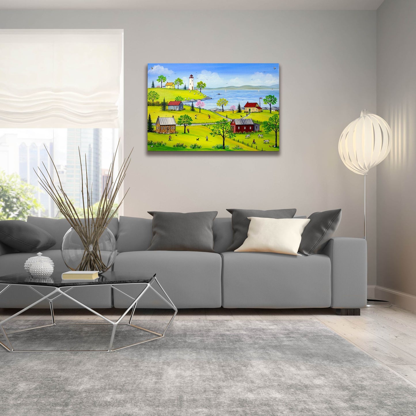 Epic Art 'Summer Playtime' by Sharon Mark, Acrylic Glass Wall Art,36x24