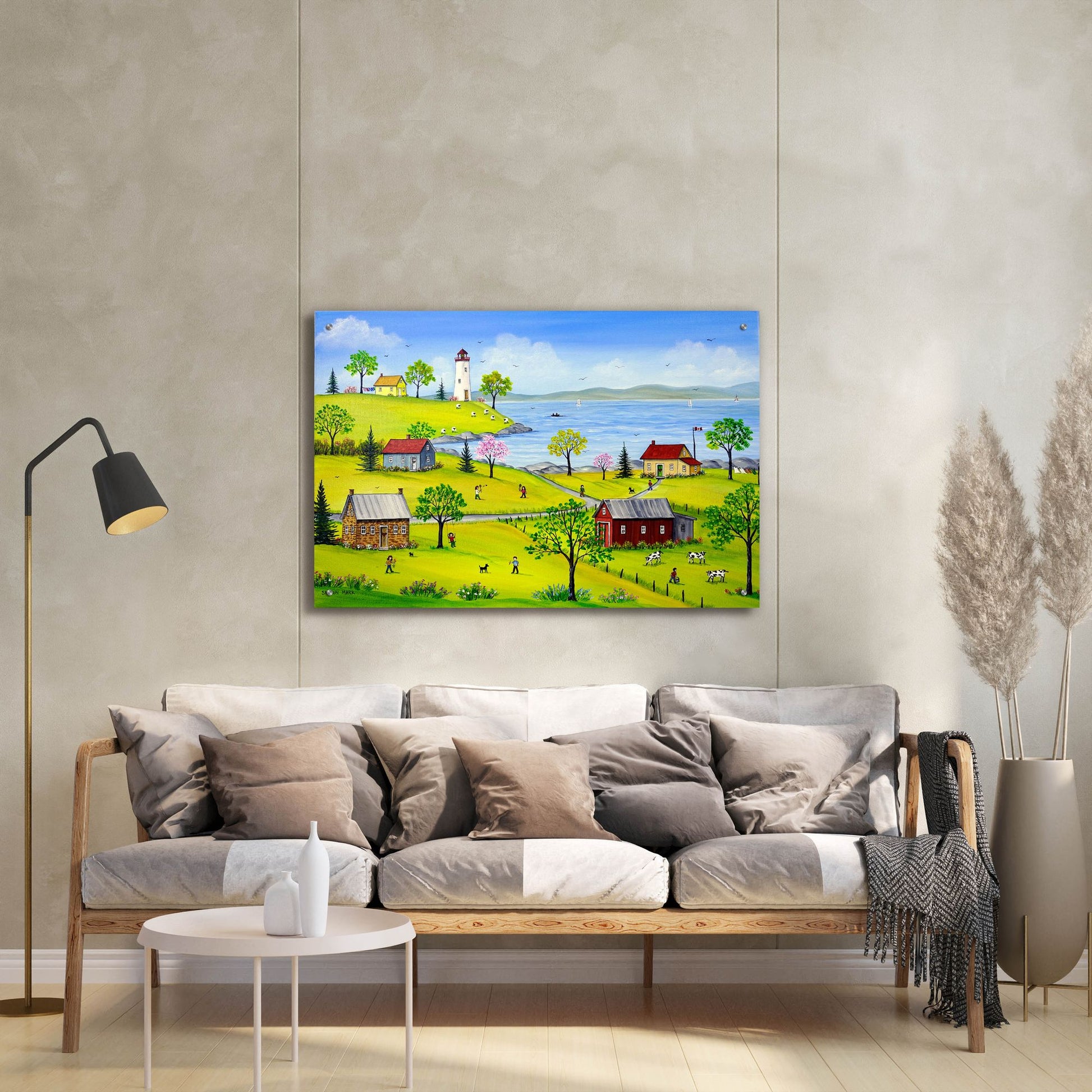 Epic Art 'Summer Playtime' by Sharon Mark, Acrylic Glass Wall Art,36x24