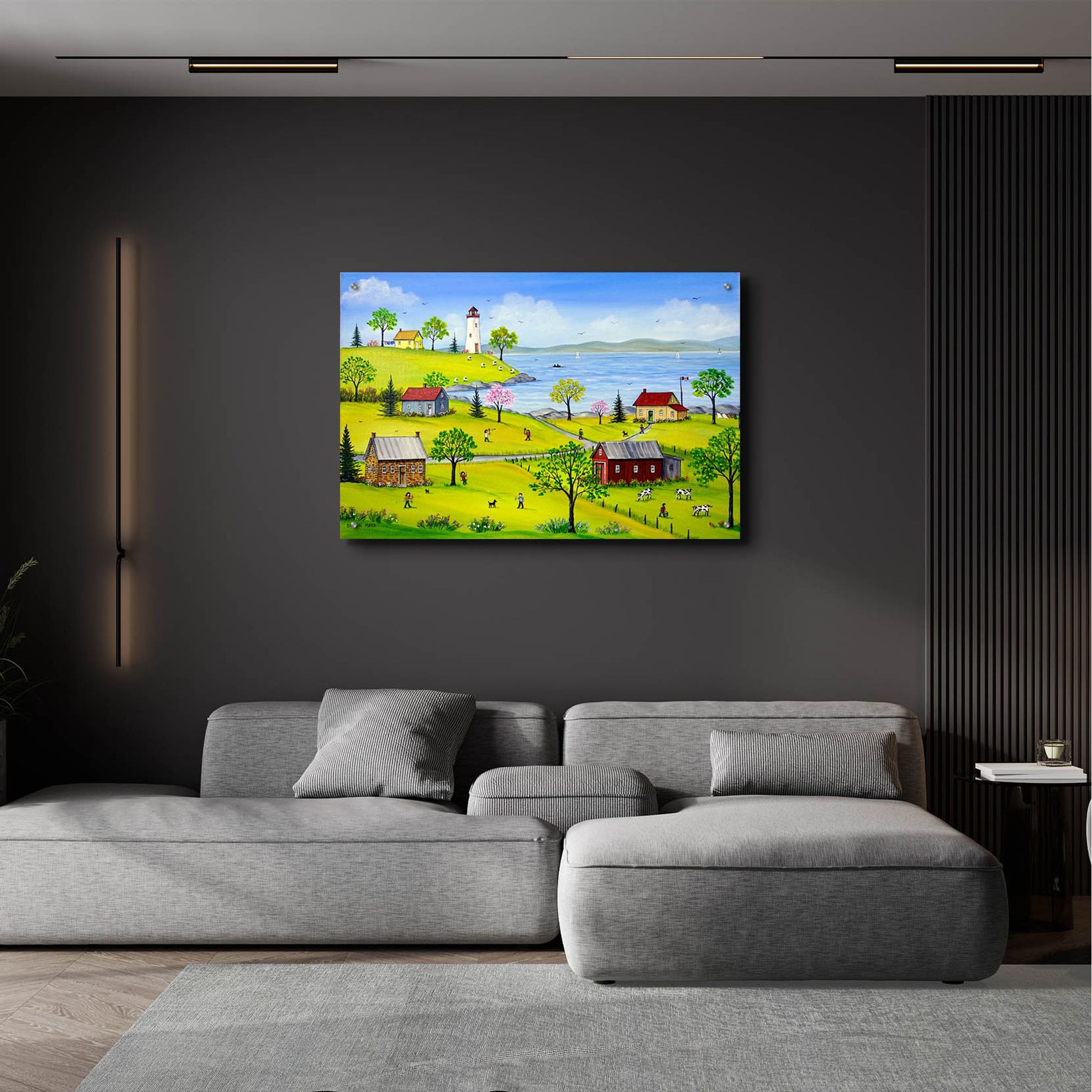 Epic Art 'Summer Playtime' by Sharon Mark, Acrylic Glass Wall Art,36x24