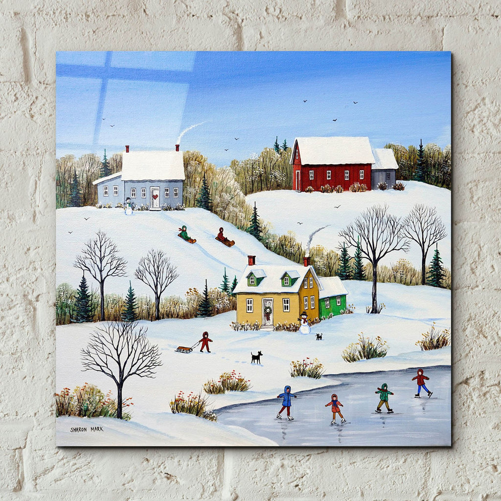 Epic Art 'We Love to Play' by Sharon Mark, Acrylic Glass Wall Art,12x12
