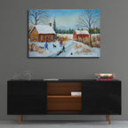 Epic Art 'Winter Path' by Sharon Mark, Acrylic Glass Wall Art,36x24