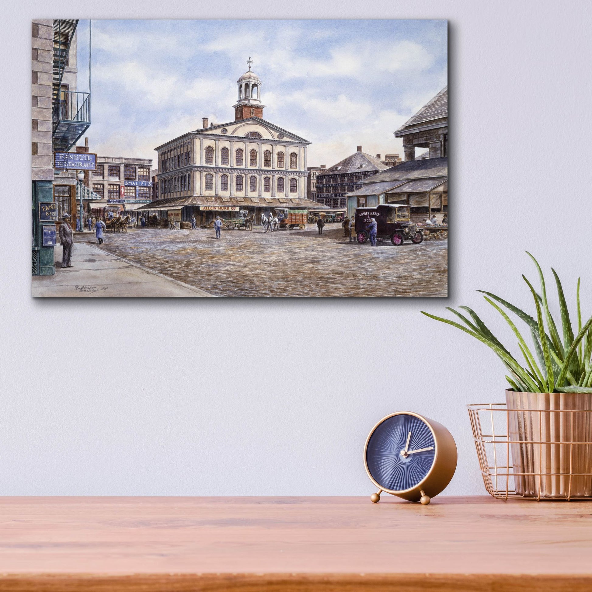 Epic Art 'Faneuil Hall, Ca. 1915' by Stanton Manolakas, Acrylic Glass Wall Art,16x12