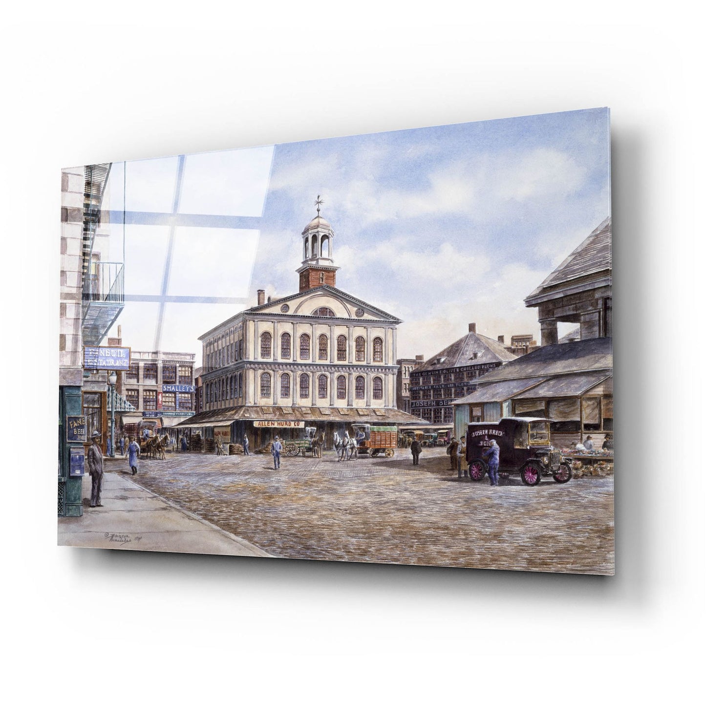 Epic Art 'Faneuil Hall, Ca. 1915' by Stanton Manolakas, Acrylic Glass Wall Art,24x16