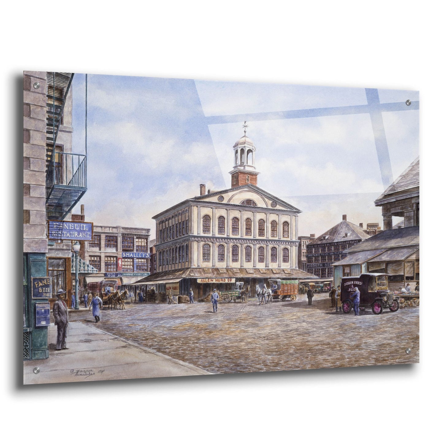 Epic Art 'Faneuil Hall, Ca. 1915' by Stanton Manolakas, Acrylic Glass Wall Art,36x24