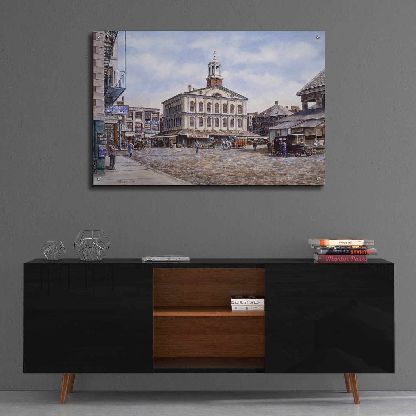 Epic Art 'Faneuil Hall, Ca. 1915' by Stanton Manolakas, Acrylic Glass Wall Art,36x24