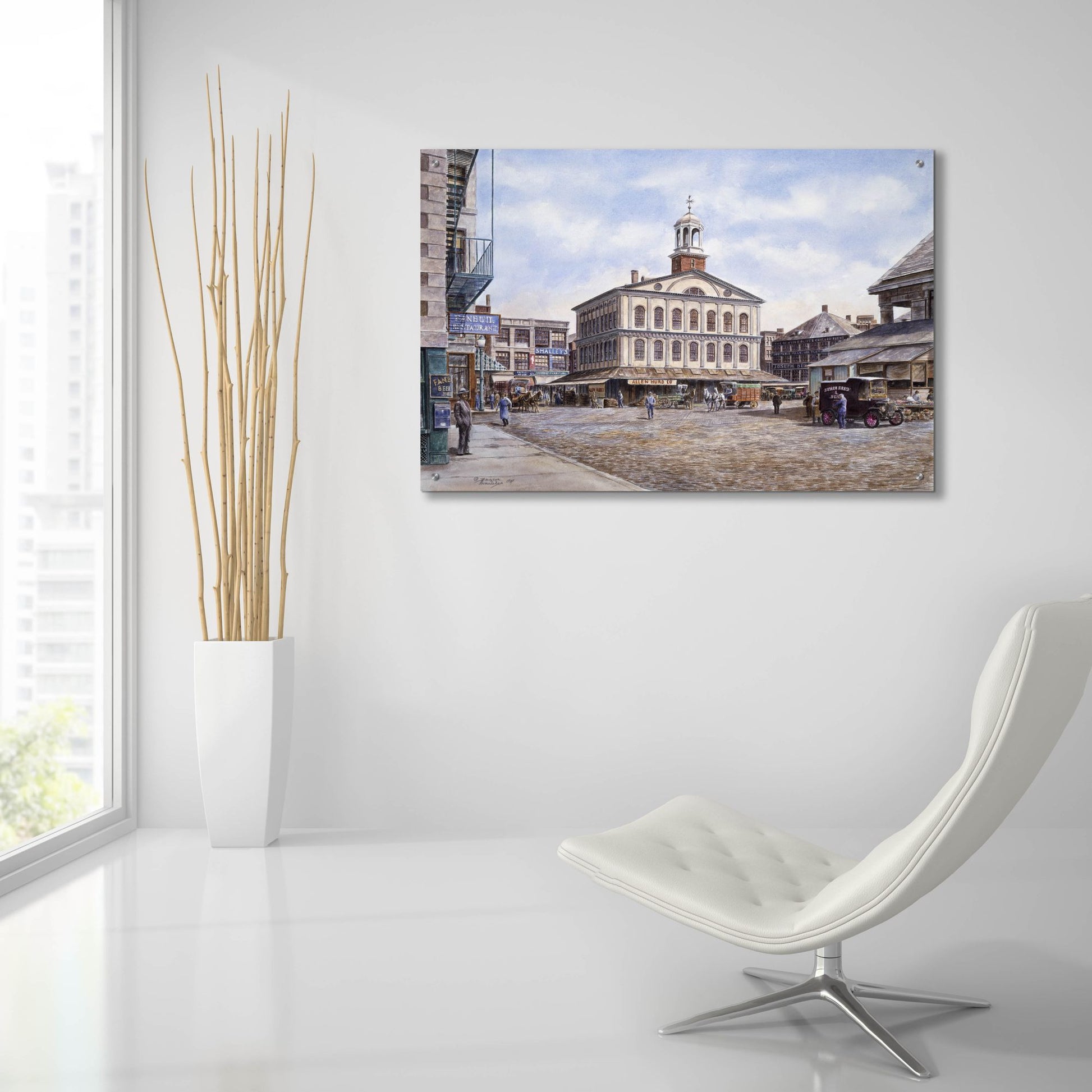 Epic Art 'Faneuil Hall, Ca. 1915' by Stanton Manolakas, Acrylic Glass Wall Art,36x24