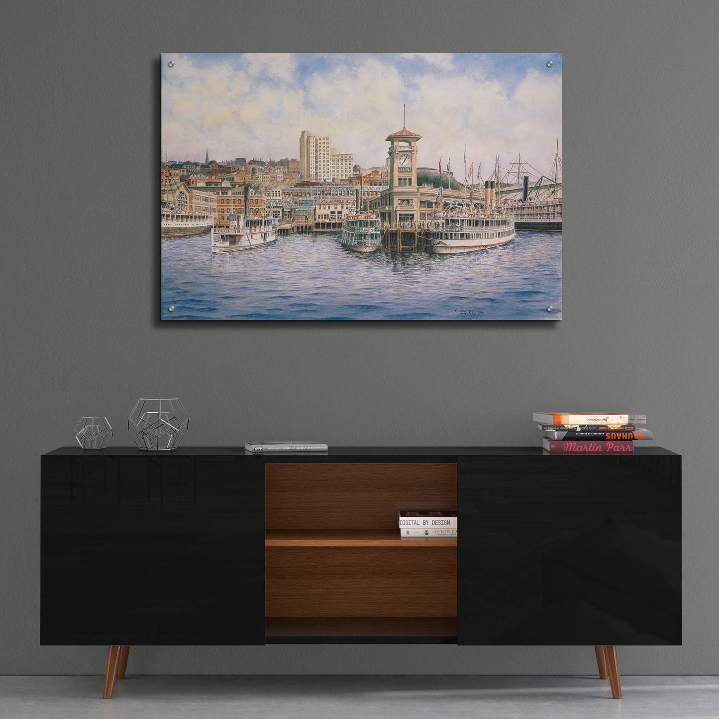 Epic Art 'Coleman Docks, Ca. 1911' by Stanton Manolakas, Acrylic Glass Wall Art,36x24