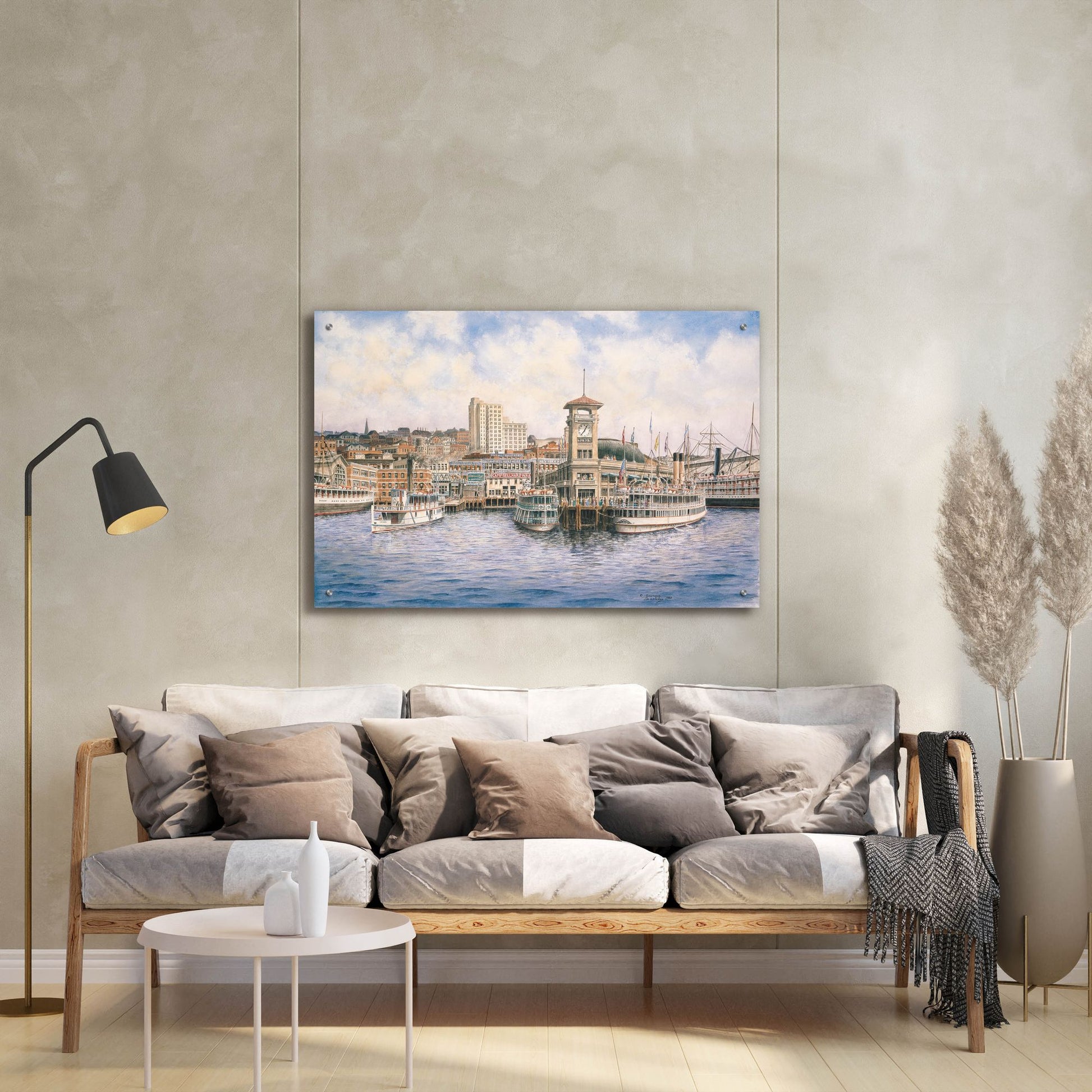 Epic Art 'Coleman Docks, Ca. 1911' by Stanton Manolakas, Acrylic Glass Wall Art,36x24