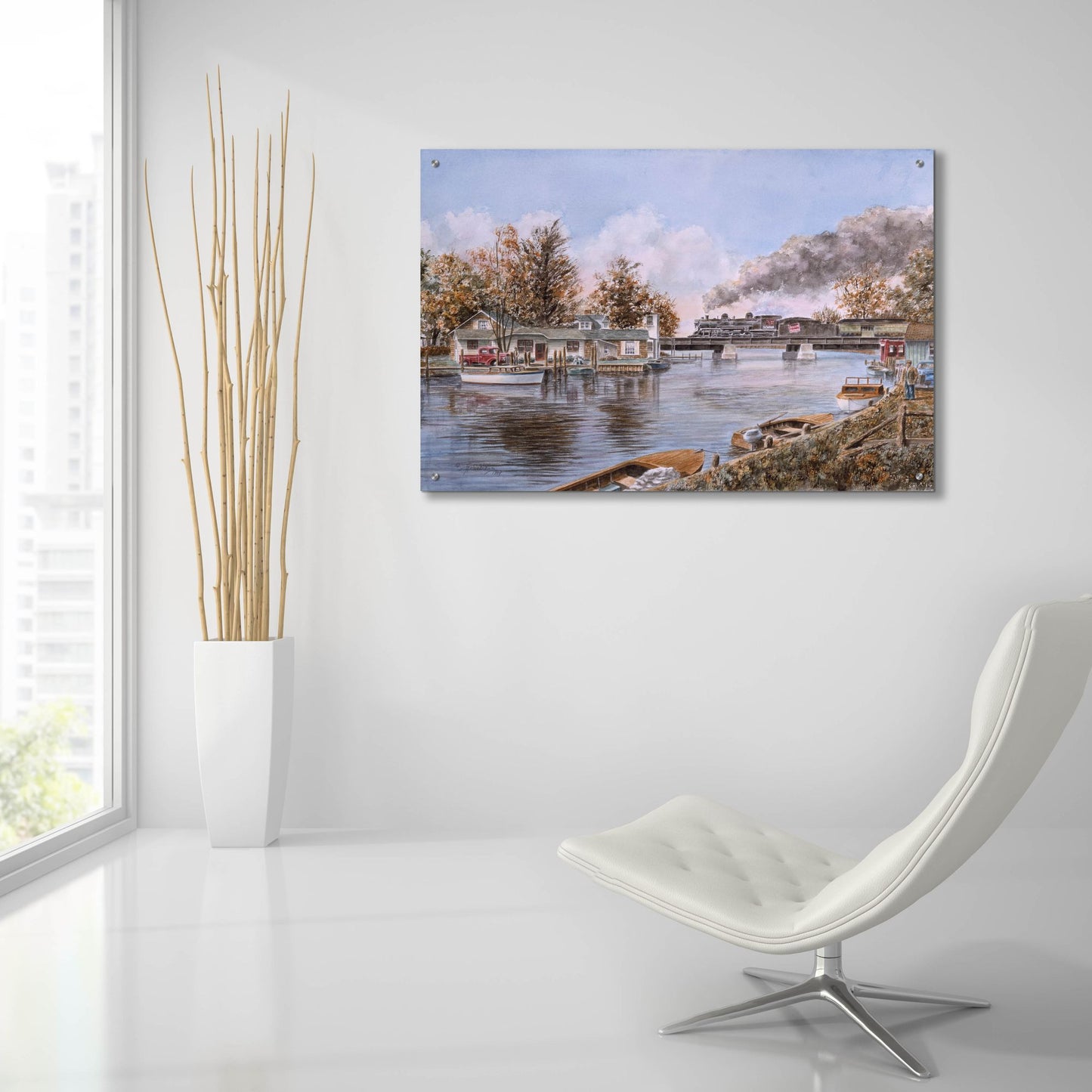 Epic Art 'Belle River, Ontario' by Stanton Manolakas, Acrylic Glass Wall Art,36x24