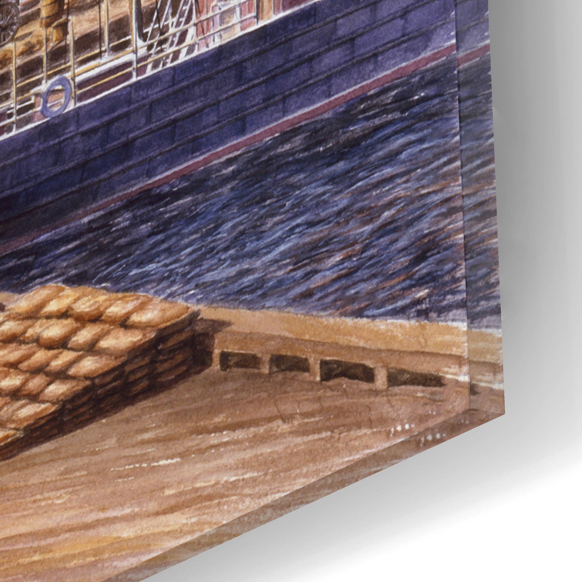 Epic Art 'Wellington Wharf, Well. N.2, Ca 1898' by Stanton Manolakas, Acrylic Glass Wall Art,16x12