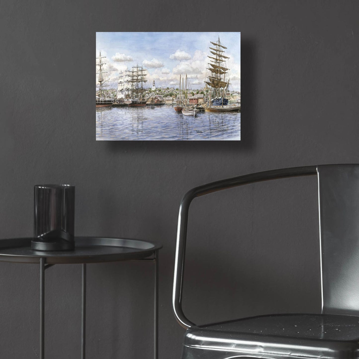 Epic Art 'Nantucket, Ca. 1865' by Stanton Manolakas, Acrylic Glass Wall Art,16x12