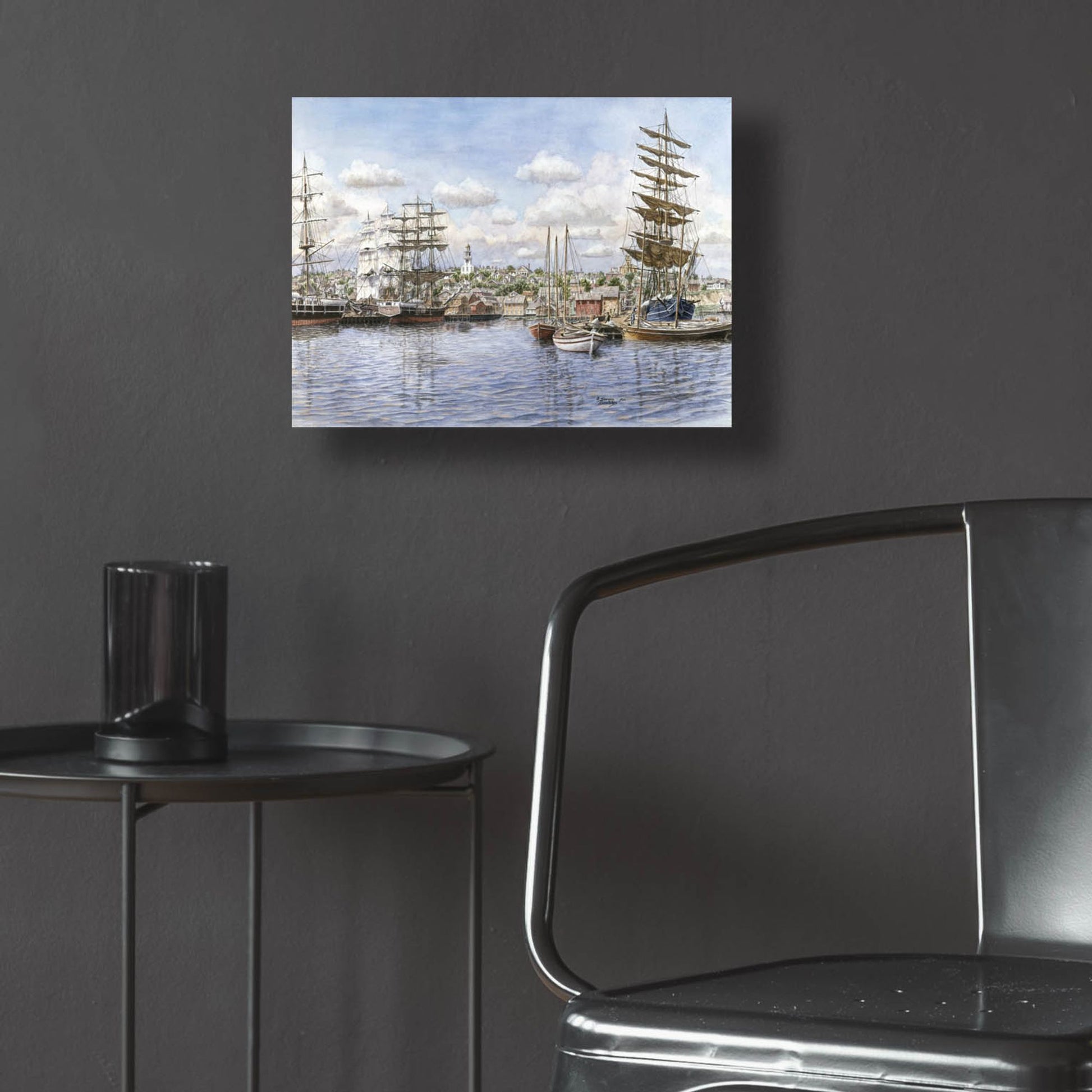 Epic Art 'Nantucket, Ca. 1865' by Stanton Manolakas, Acrylic Glass Wall Art,16x12