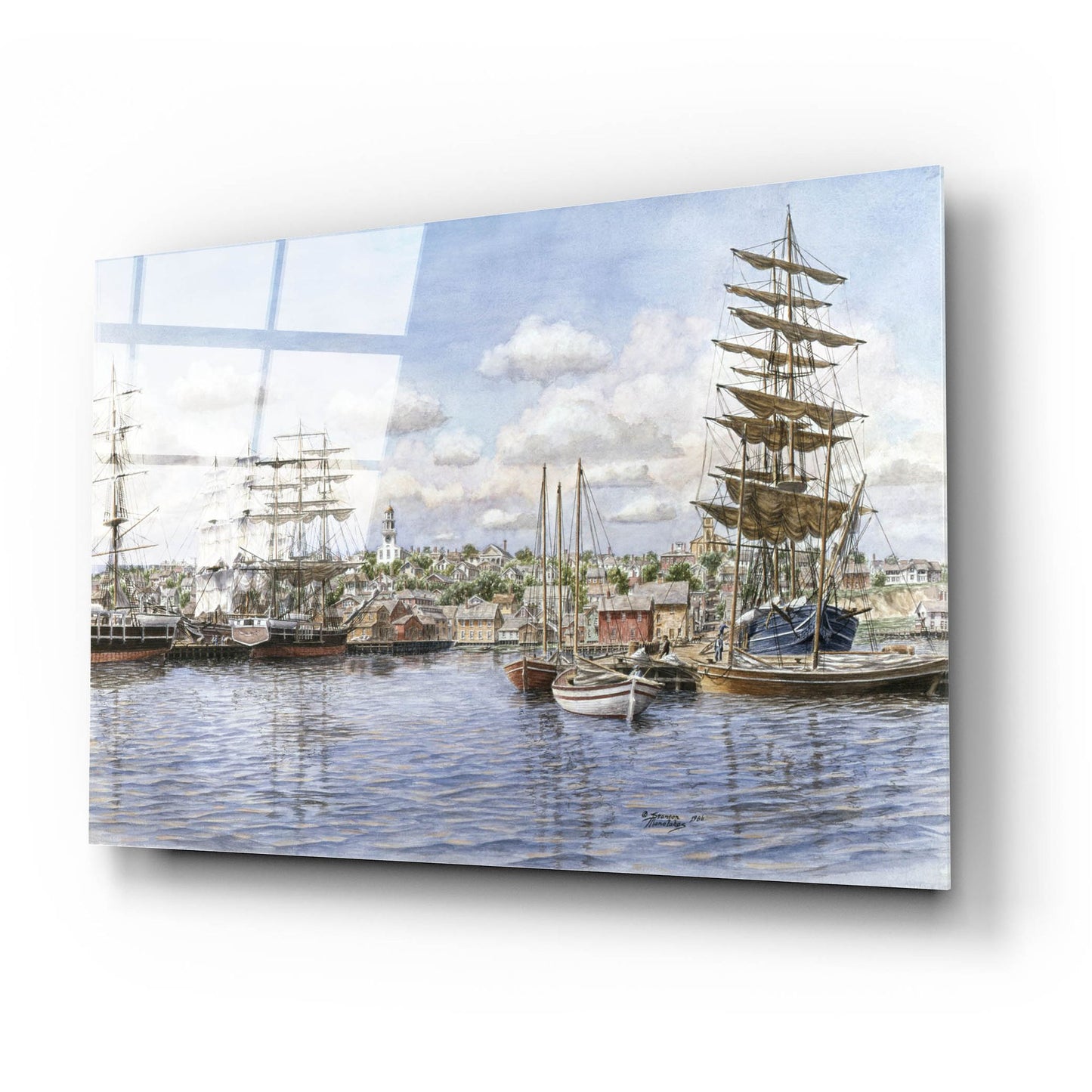 Epic Art 'Nantucket, Ca. 1865' by Stanton Manolakas, Acrylic Glass Wall Art,24x16