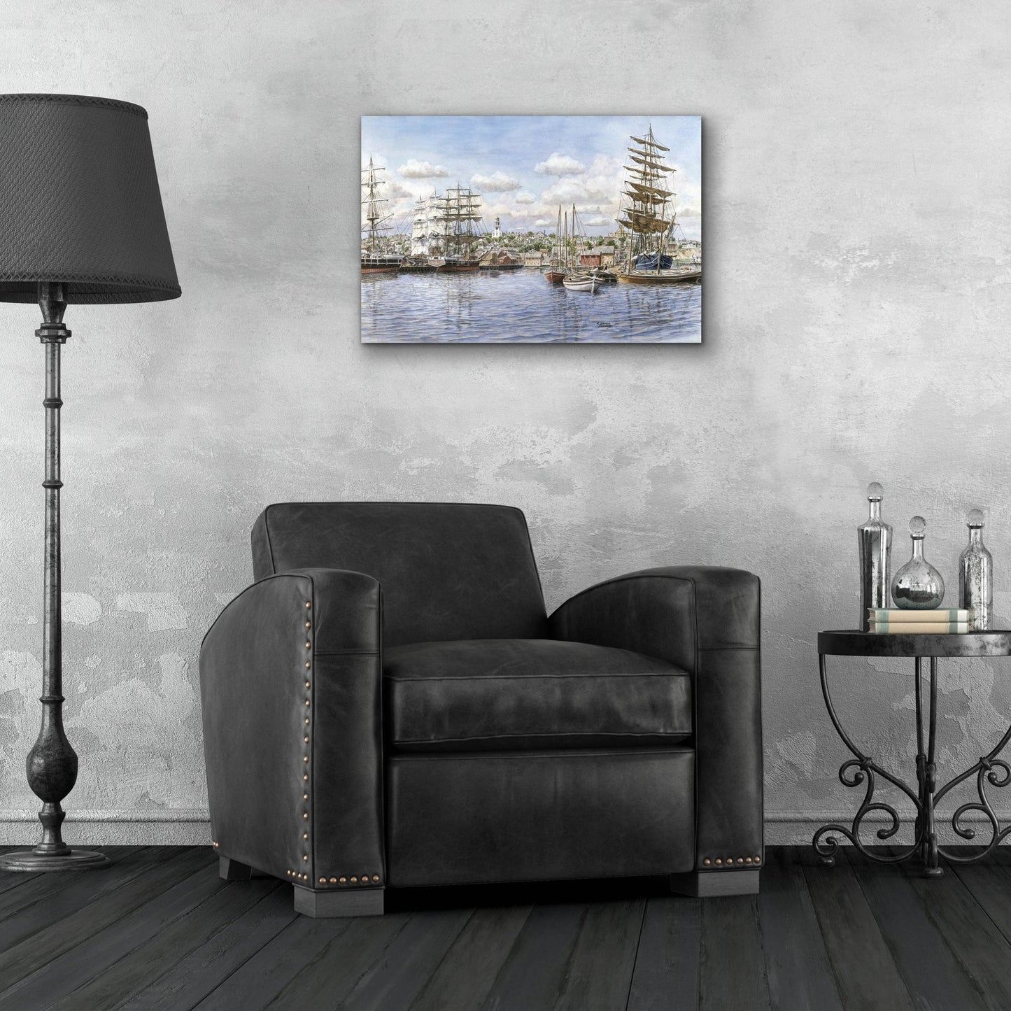 Epic Art 'Nantucket, Ca. 1865' by Stanton Manolakas, Acrylic Glass Wall Art,24x16
