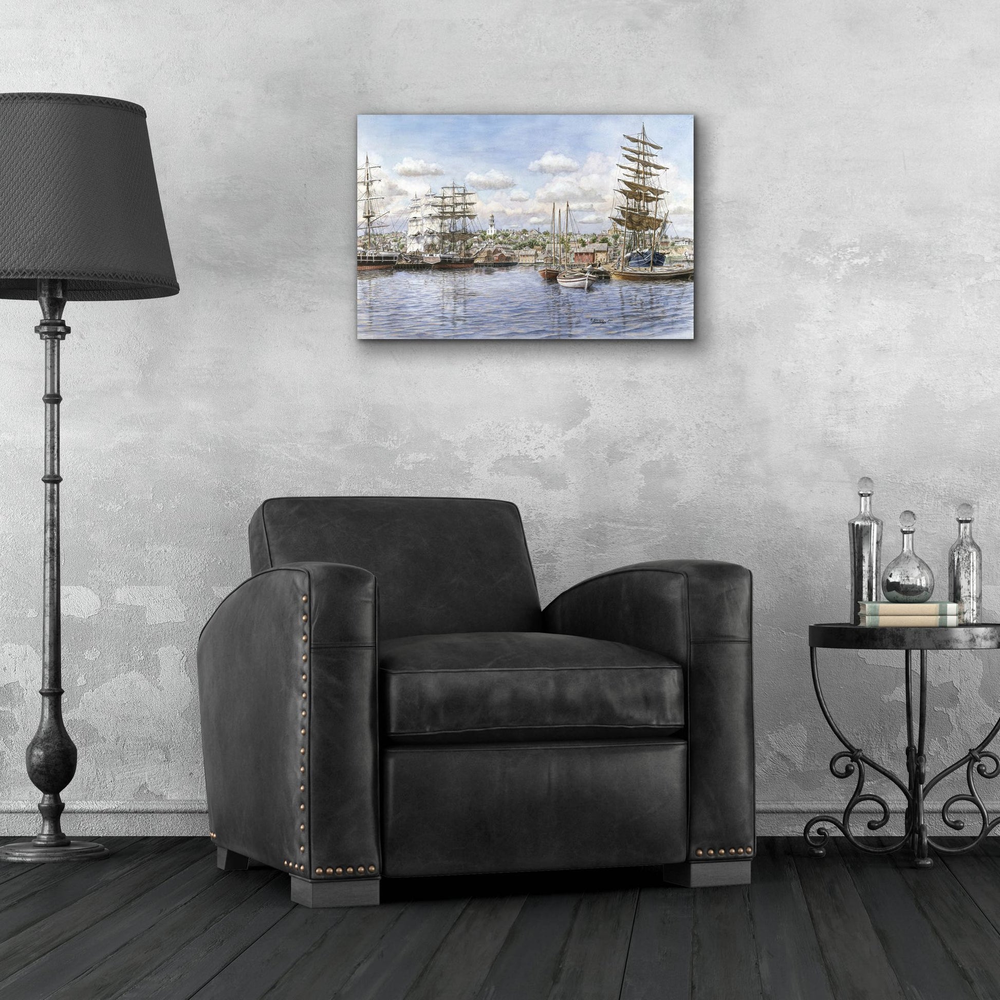 Epic Art 'Nantucket, Ca. 1865' by Stanton Manolakas, Acrylic Glass Wall Art,24x16