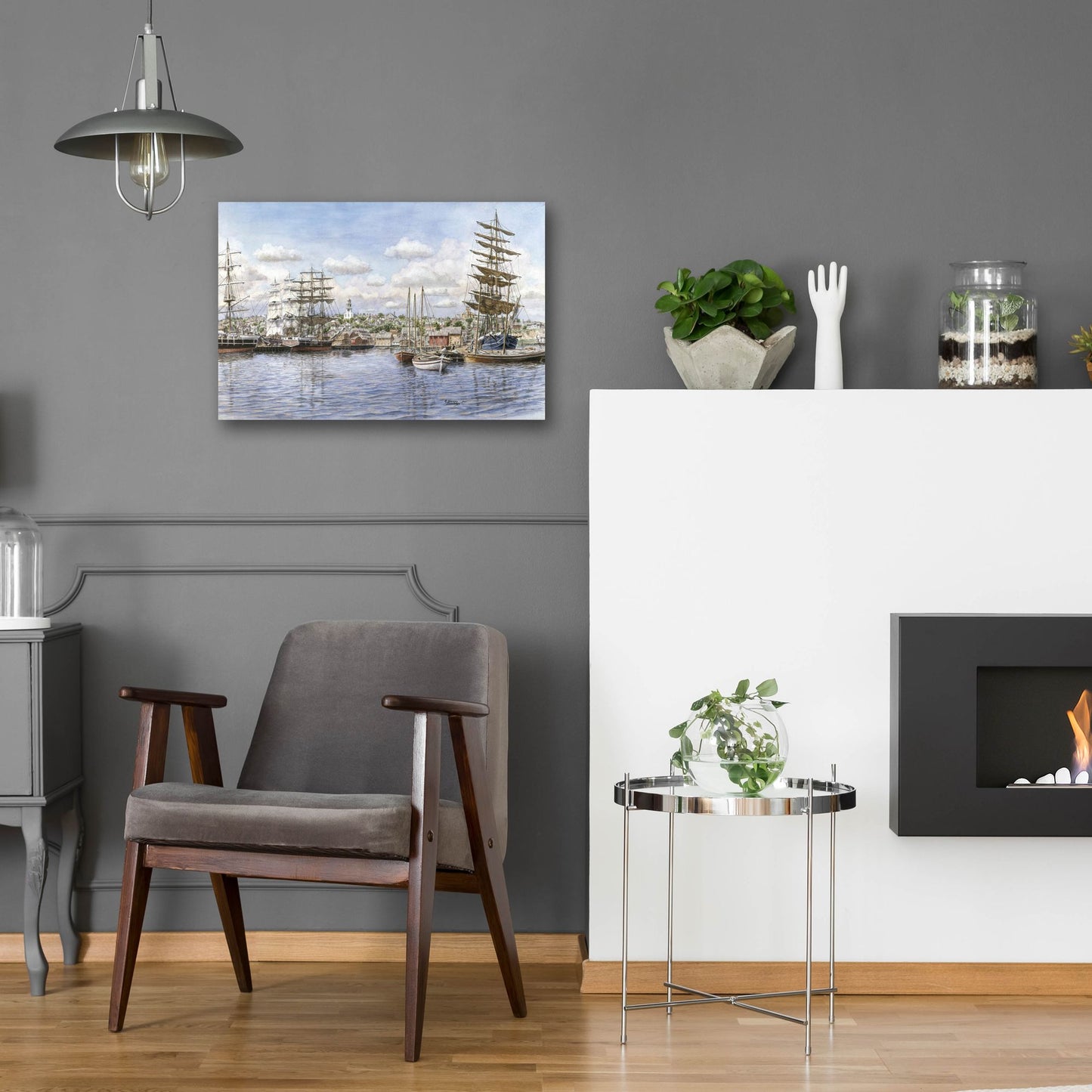Epic Art 'Nantucket, Ca. 1865' by Stanton Manolakas, Acrylic Glass Wall Art,24x16