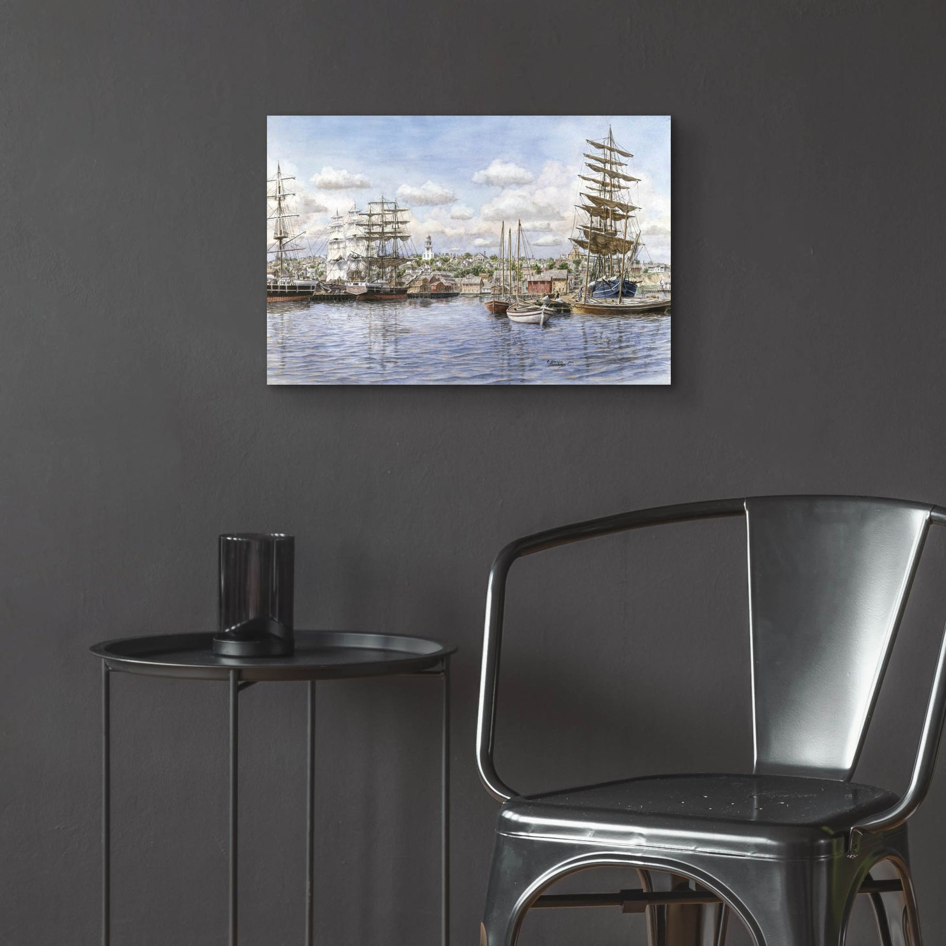 Epic Art 'Nantucket, Ca. 1865' by Stanton Manolakas, Acrylic Glass Wall Art,24x16