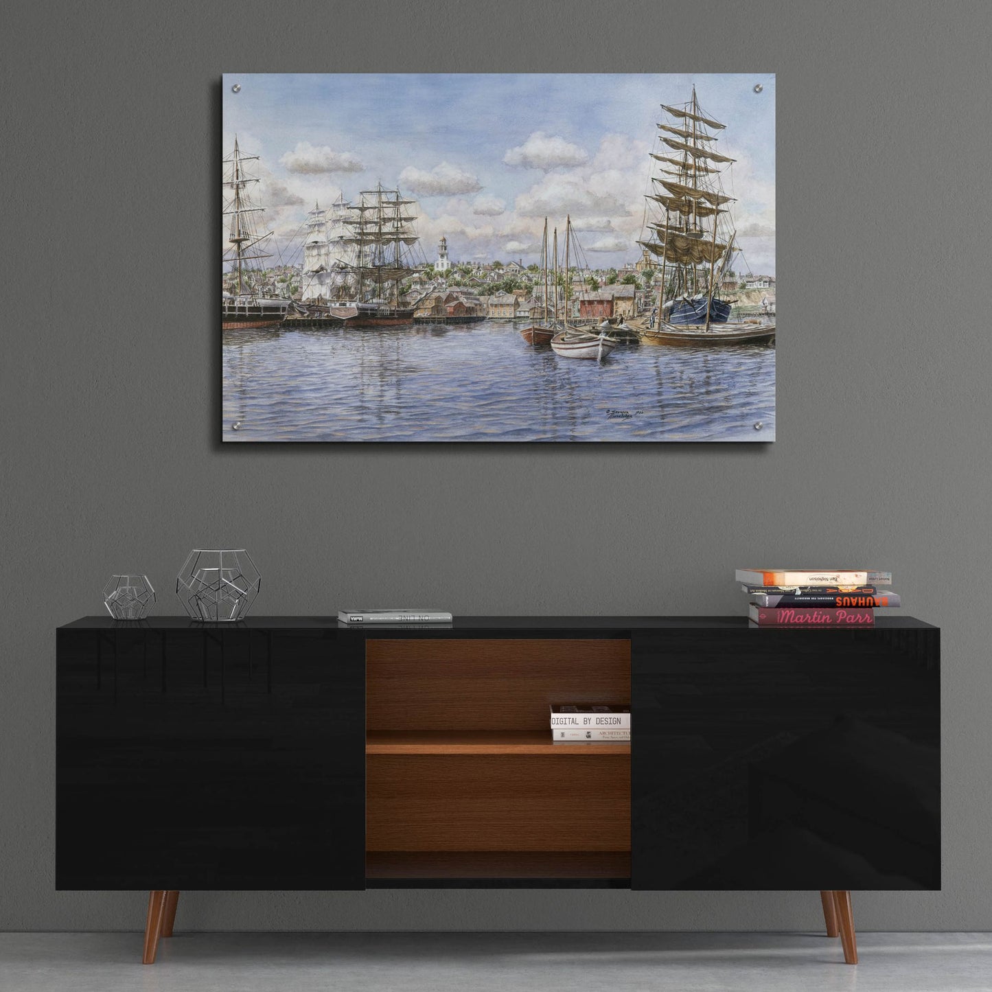 Epic Art 'Nantucket, Ca. 1865' by Stanton Manolakas, Acrylic Glass Wall Art,36x24