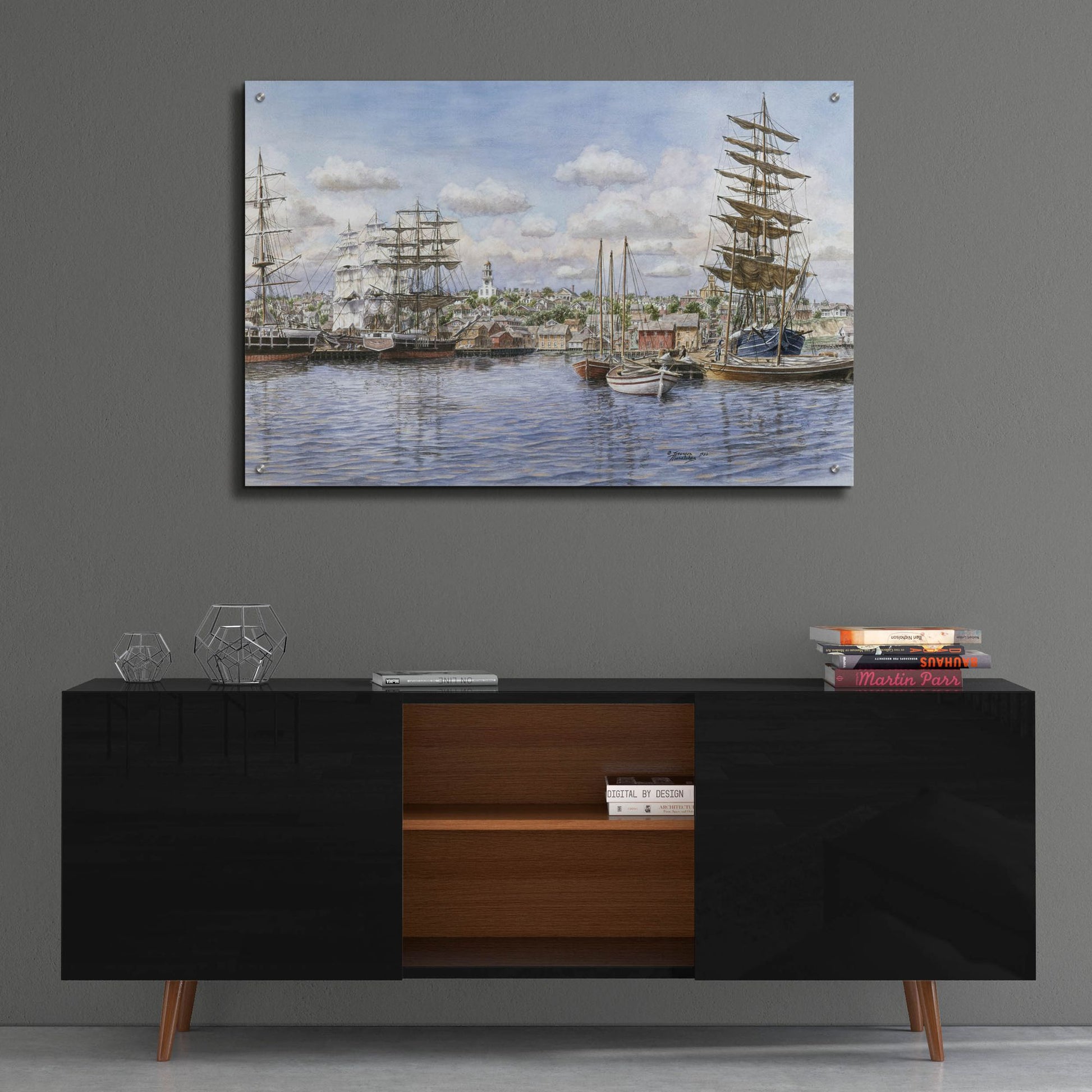 Epic Art 'Nantucket, Ca. 1865' by Stanton Manolakas, Acrylic Glass Wall Art,36x24