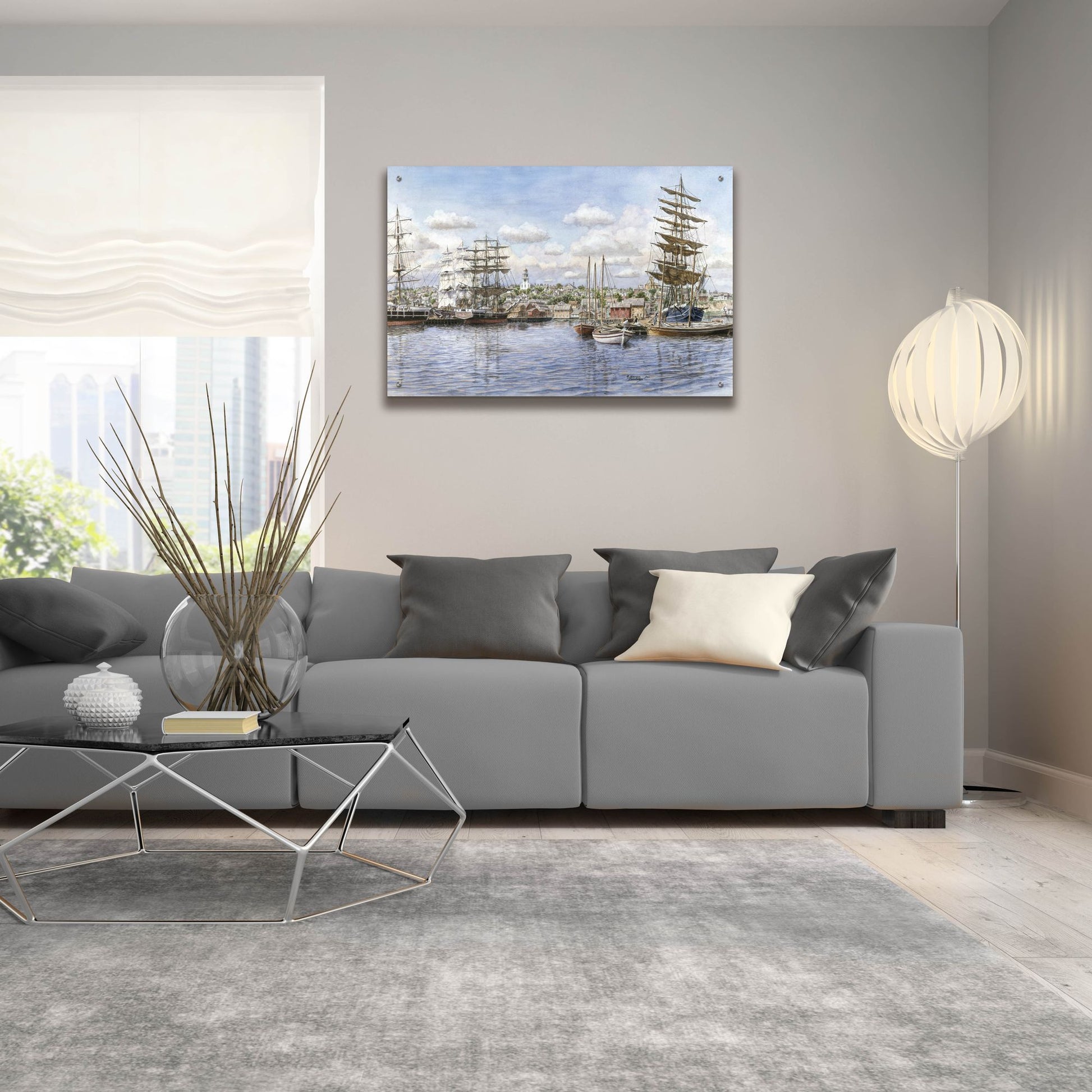 Epic Art 'Nantucket, Ca. 1865' by Stanton Manolakas, Acrylic Glass Wall Art,36x24