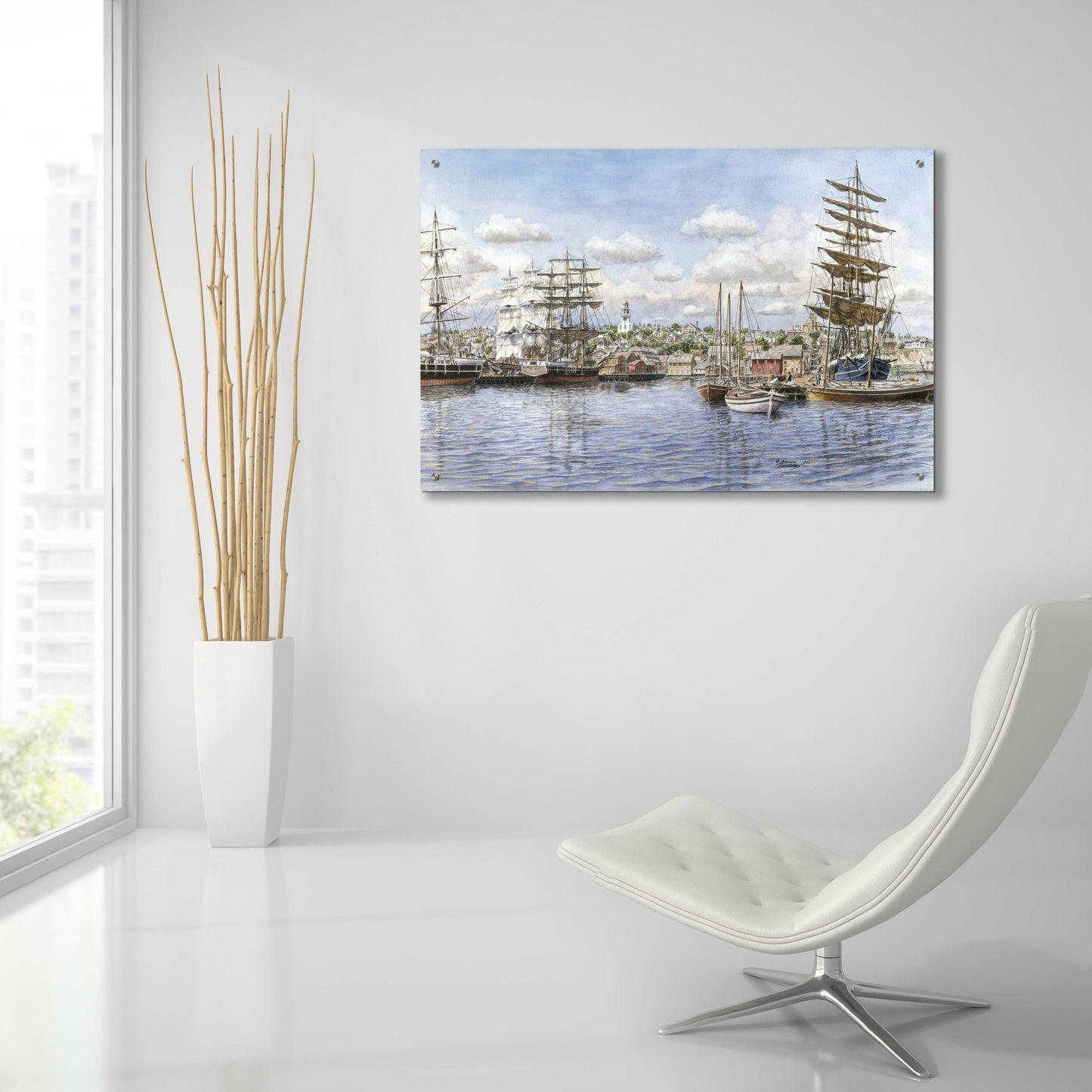 Epic Art 'Nantucket, Ca. 1865' by Stanton Manolakas, Acrylic Glass Wall Art,36x24