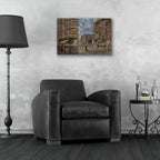 Epic Art 'Dinner Hour, San Francisco, Ellis & Market St.' by Stanton Manolakas, Acrylic Glass Wall Art,24x16