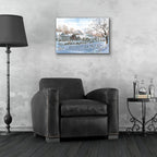 Epic Art 'The Hockey Game' by Stanton Manolakas, Acrylic Glass Wall Art,24x16