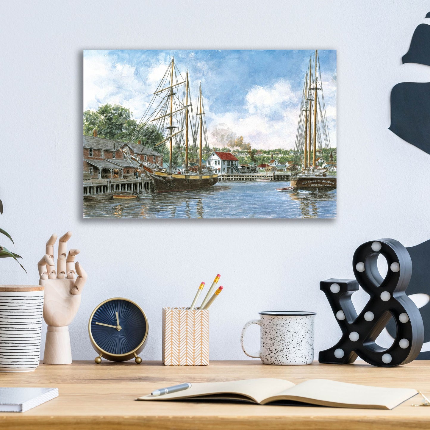 Epic Art 'The Marshall Toothpick Factory' by Stanton Manolakas, Acrylic Glass Wall Art,16x12