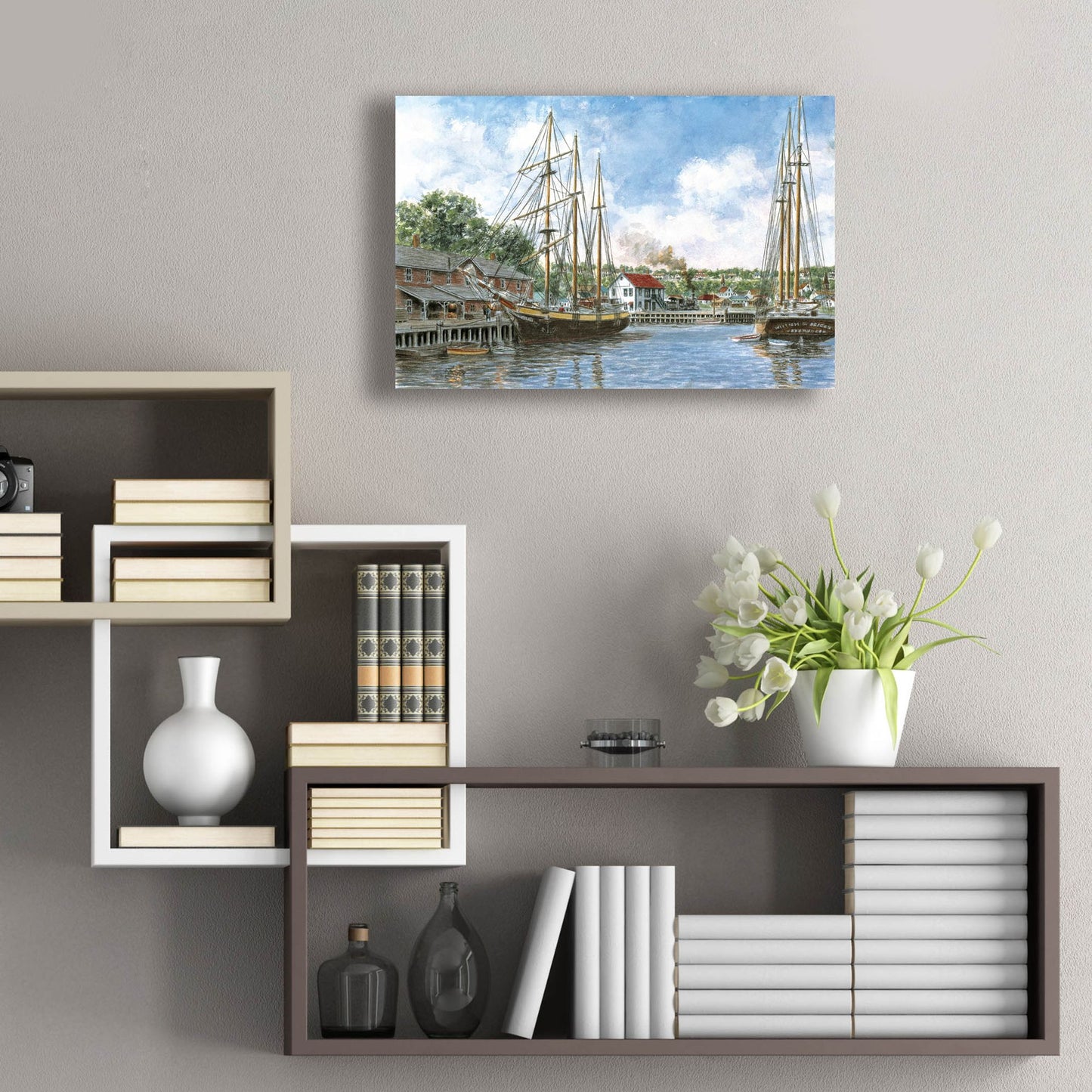 Epic Art 'The Marshall Toothpick Factory' by Stanton Manolakas, Acrylic Glass Wall Art,24x16