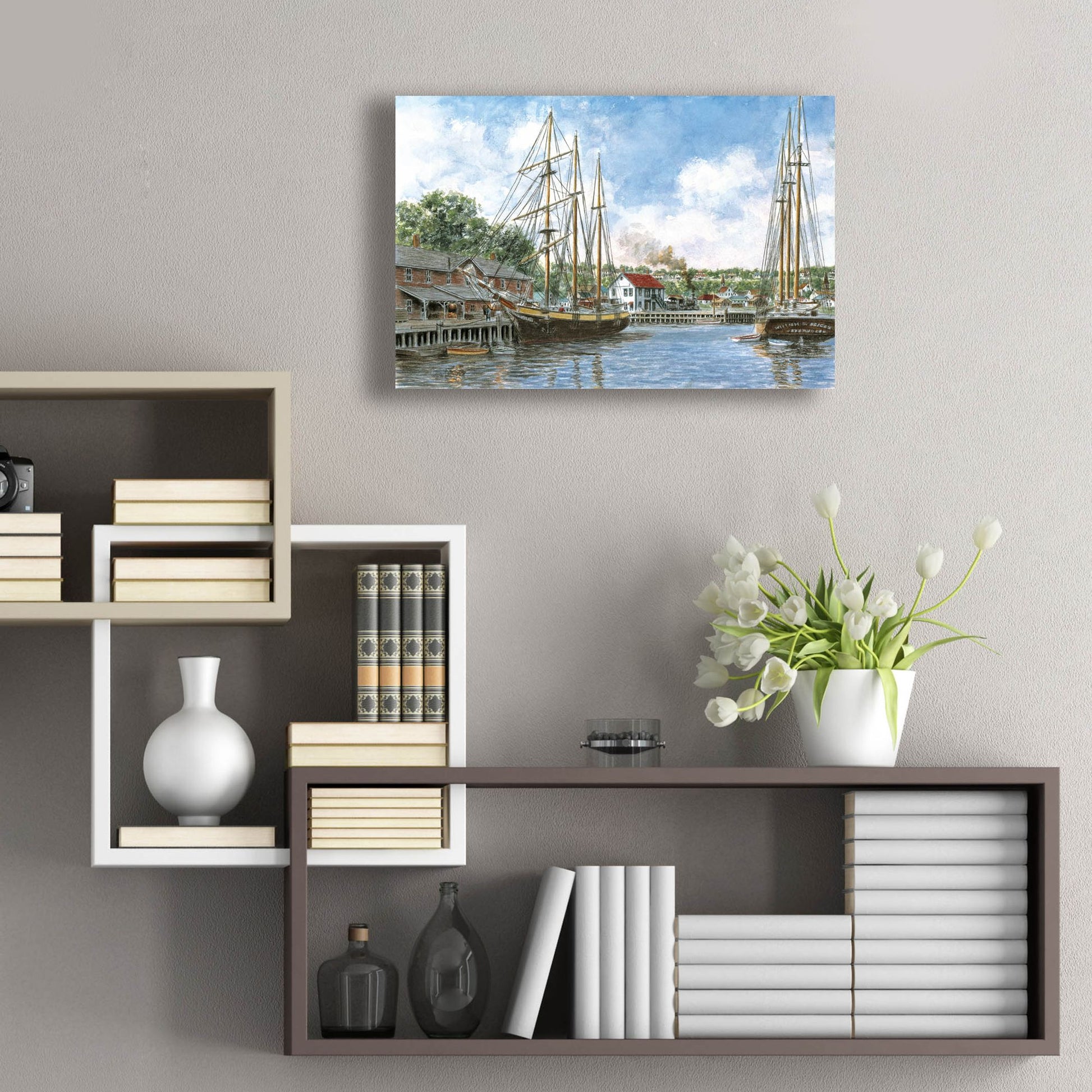 Epic Art 'The Marshall Toothpick Factory' by Stanton Manolakas, Acrylic Glass Wall Art,24x16