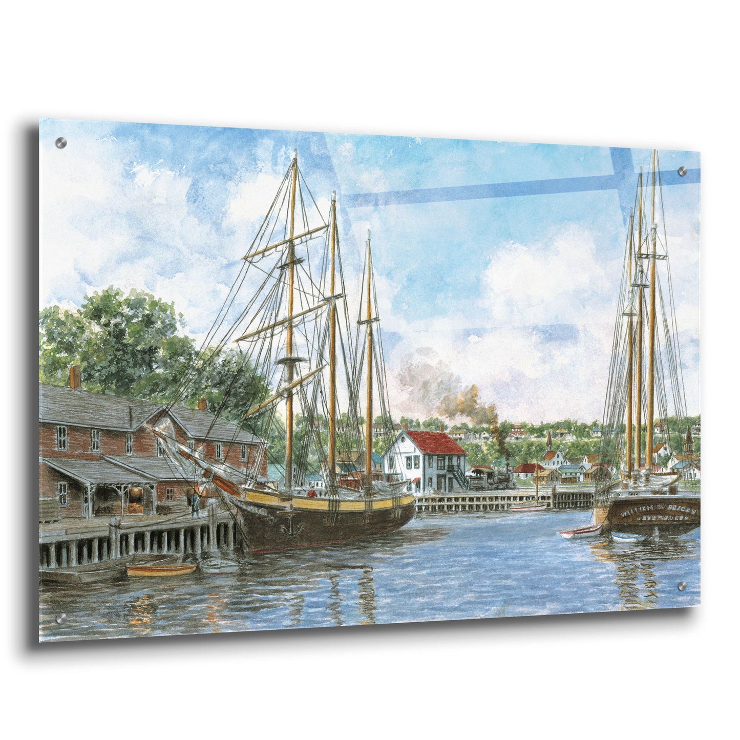 Epic Art 'The Marshall Toothpick Factory' by Stanton Manolakas, Acrylic Glass Wall Art,36x24