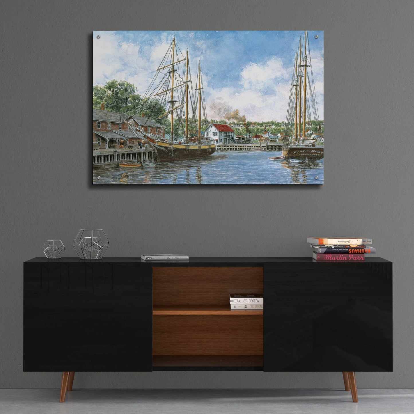 Epic Art 'The Marshall Toothpick Factory' by Stanton Manolakas, Acrylic Glass Wall Art,36x24
