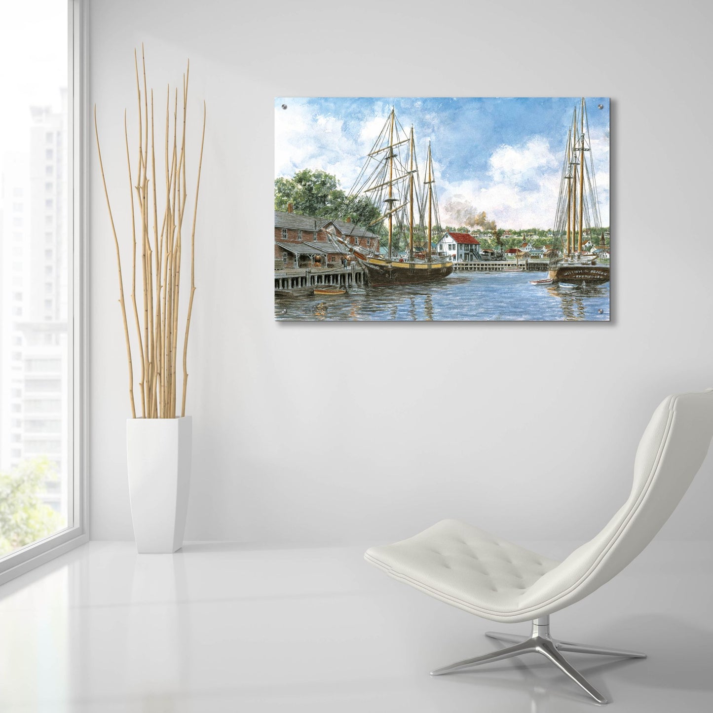 Epic Art 'The Marshall Toothpick Factory' by Stanton Manolakas, Acrylic Glass Wall Art,36x24