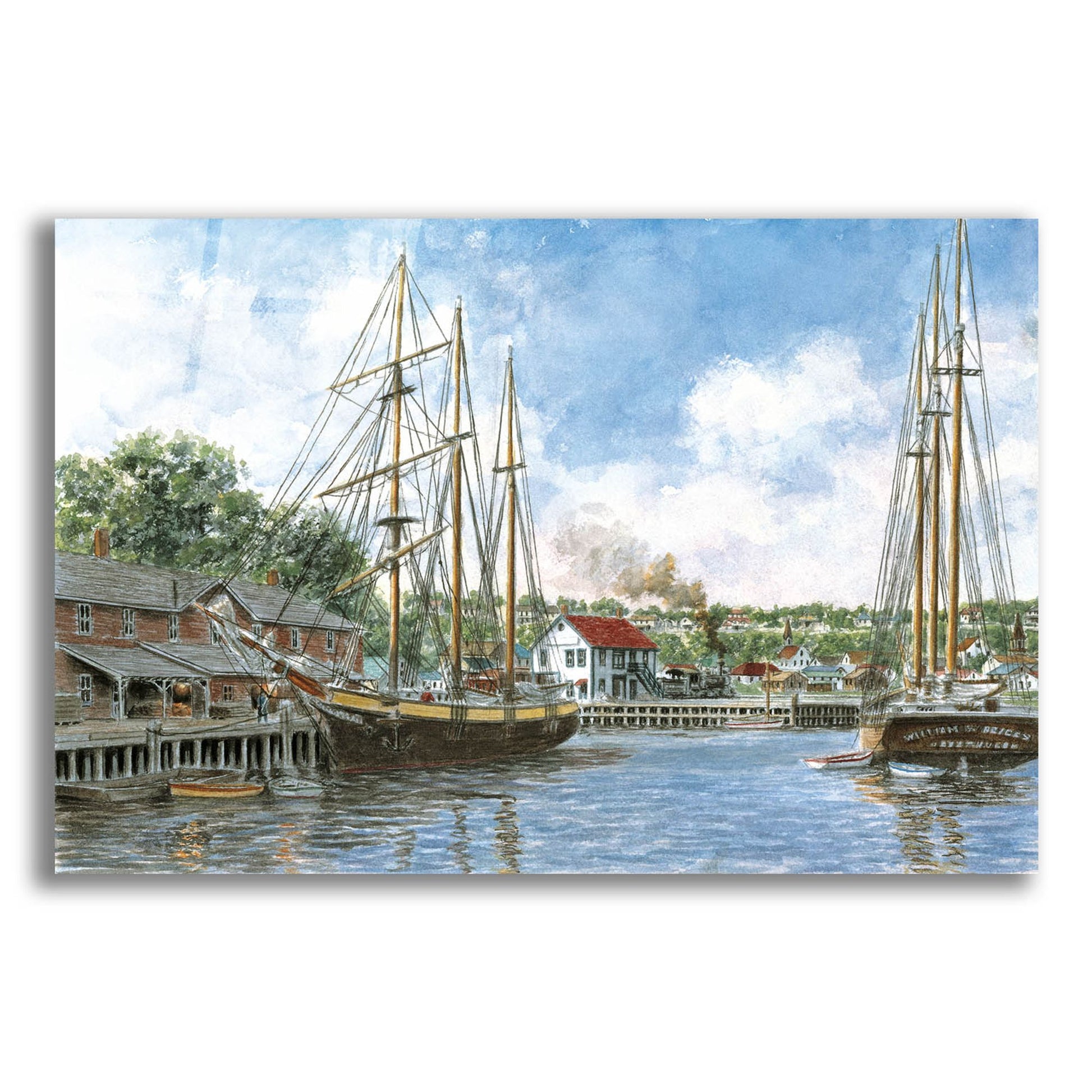 Epic Art 'The Marshall Toothpick Factory' by Stanton Manolakas, Acrylic Glass Wall Art