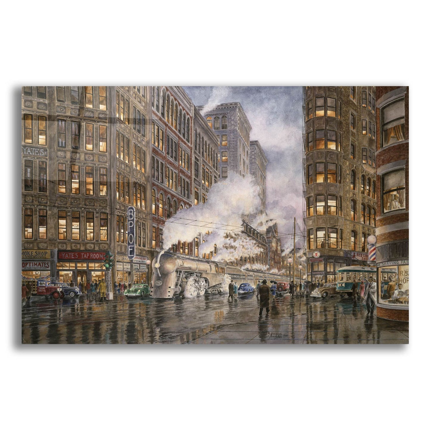 Epic Art '20Th Century Ltd. At Syracuse Ny 1936' by Stanton Manolakas, Acrylic Glass Wall Art,16x12