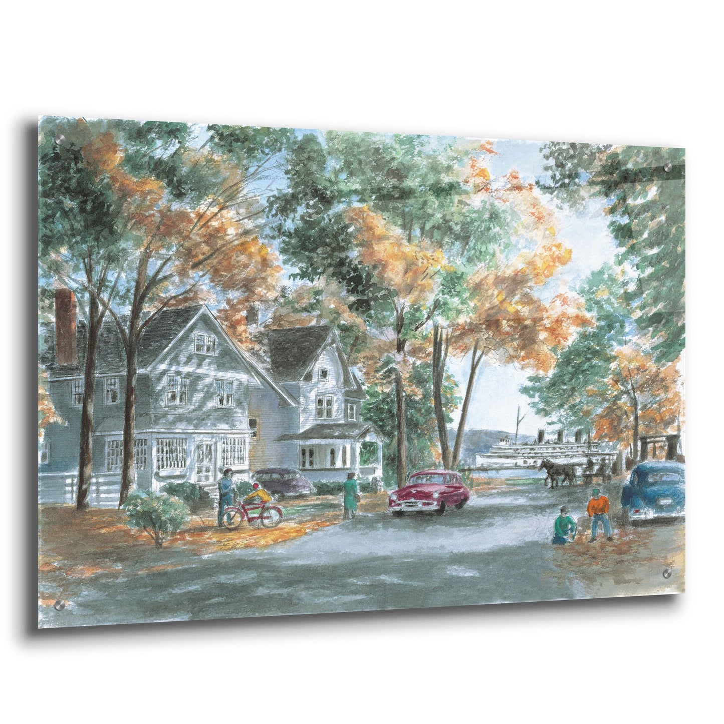 Epic Art 'Autumn On Glenn Dr.' by Stanton Manolakas, Acrylic Glass Wall Art,36x24