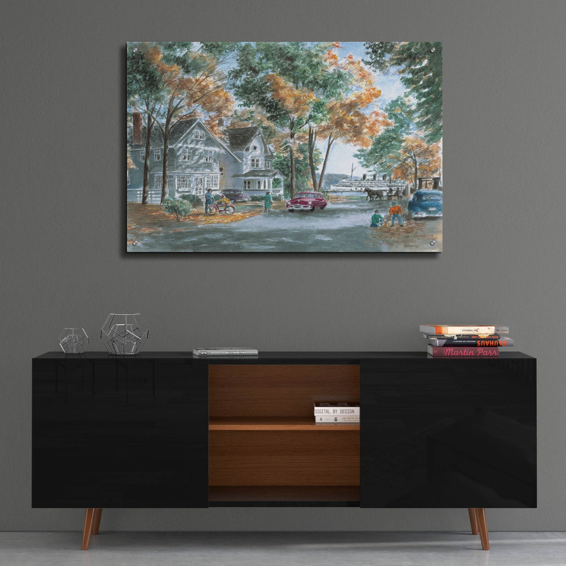 Epic Art 'Autumn On Glenn Dr.' by Stanton Manolakas, Acrylic Glass Wall Art,36x24