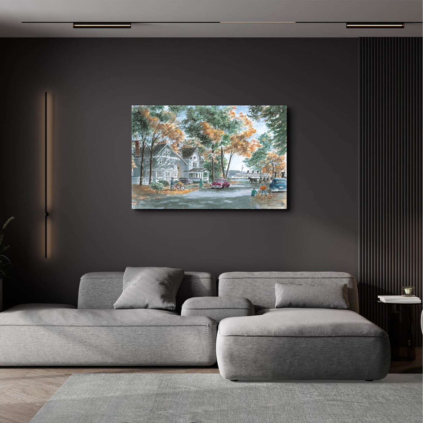 Epic Art 'Autumn On Glenn Dr.' by Stanton Manolakas, Acrylic Glass Wall Art,36x24