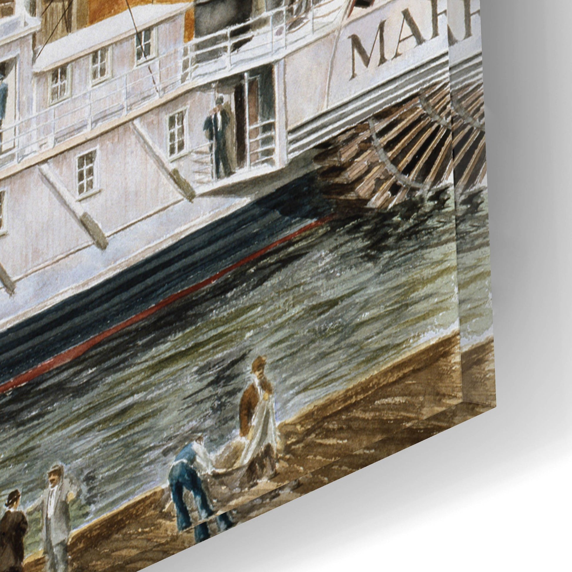 Epic Art 'Wall St. Ferry, Ny' by Stanton Manolakas, Acrylic Glass Wall Art,16x12