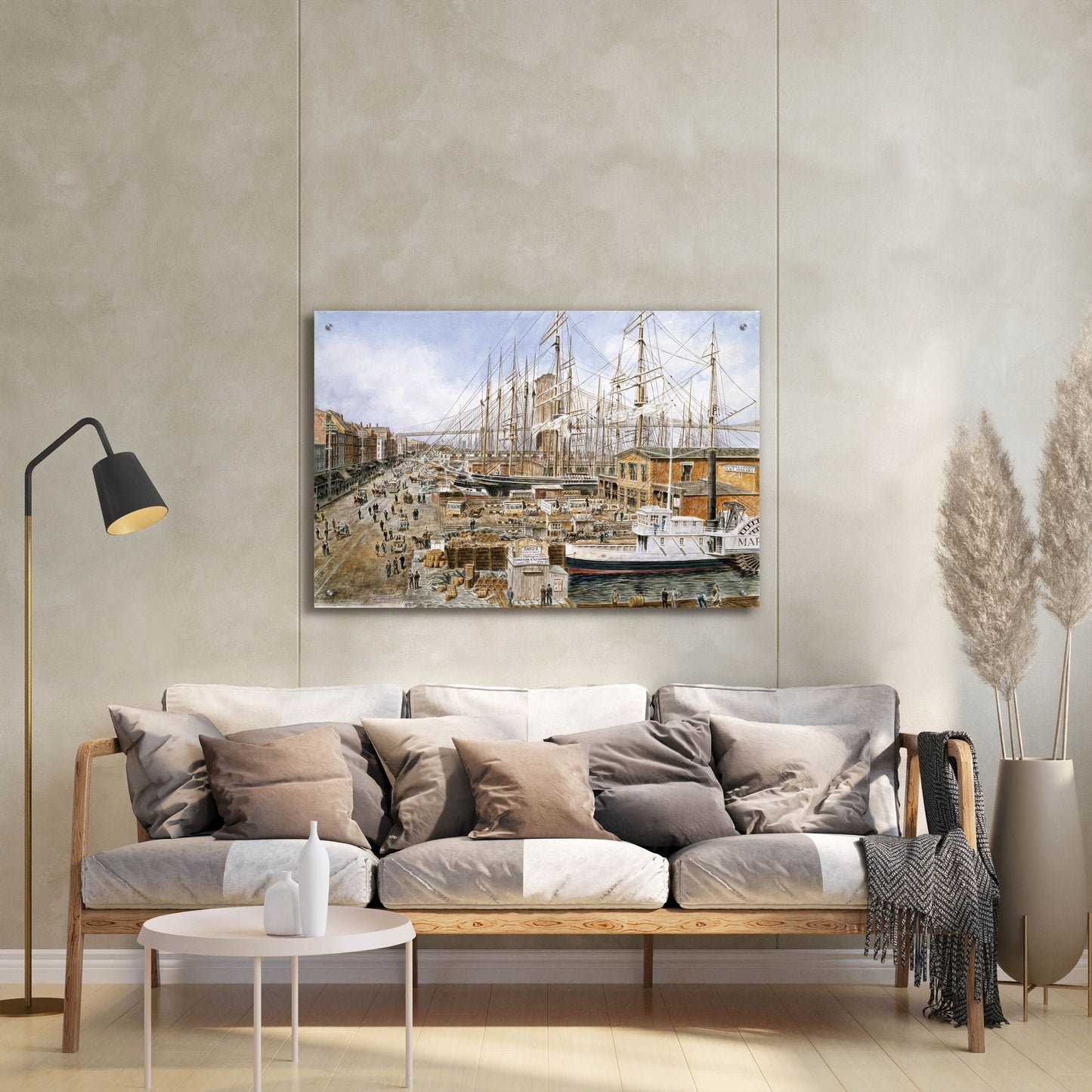 Epic Art 'Wall St. Ferry, Ny' by Stanton Manolakas, Acrylic Glass Wall Art,36x24