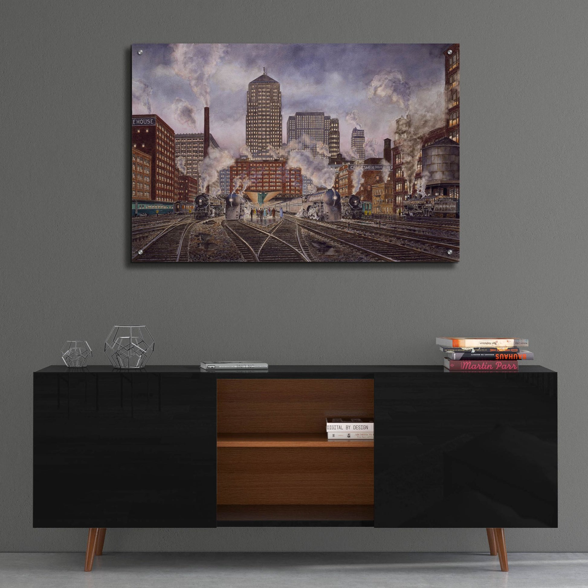 Epic Art '20Th Century Ltd., Leaving Chicago' by Stanton Manolakas, Acrylic Glass Wall Art,36x24