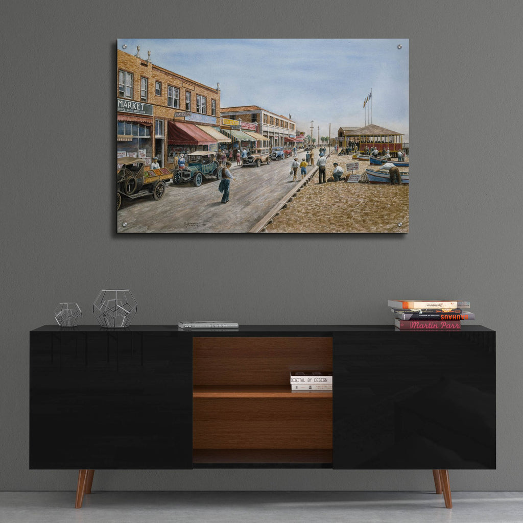 Epic Art 'Newport Beach, Ca 1926' by Stanton Manolakas, Acrylic Glass Wall Art,36x24