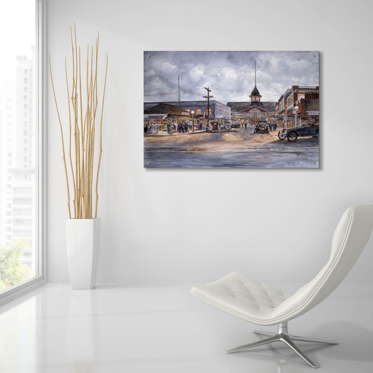 Epic Art 'Balboa By Moonlight, Ca 1920' by Stanton Manolakas, Acrylic Glass Wall Art,36x24