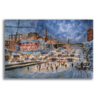 Epic Art 'The Skating Party, Lockport Ny , Ca. 1905' by Stanton Manolakas, Acrylic Glass Wall Art