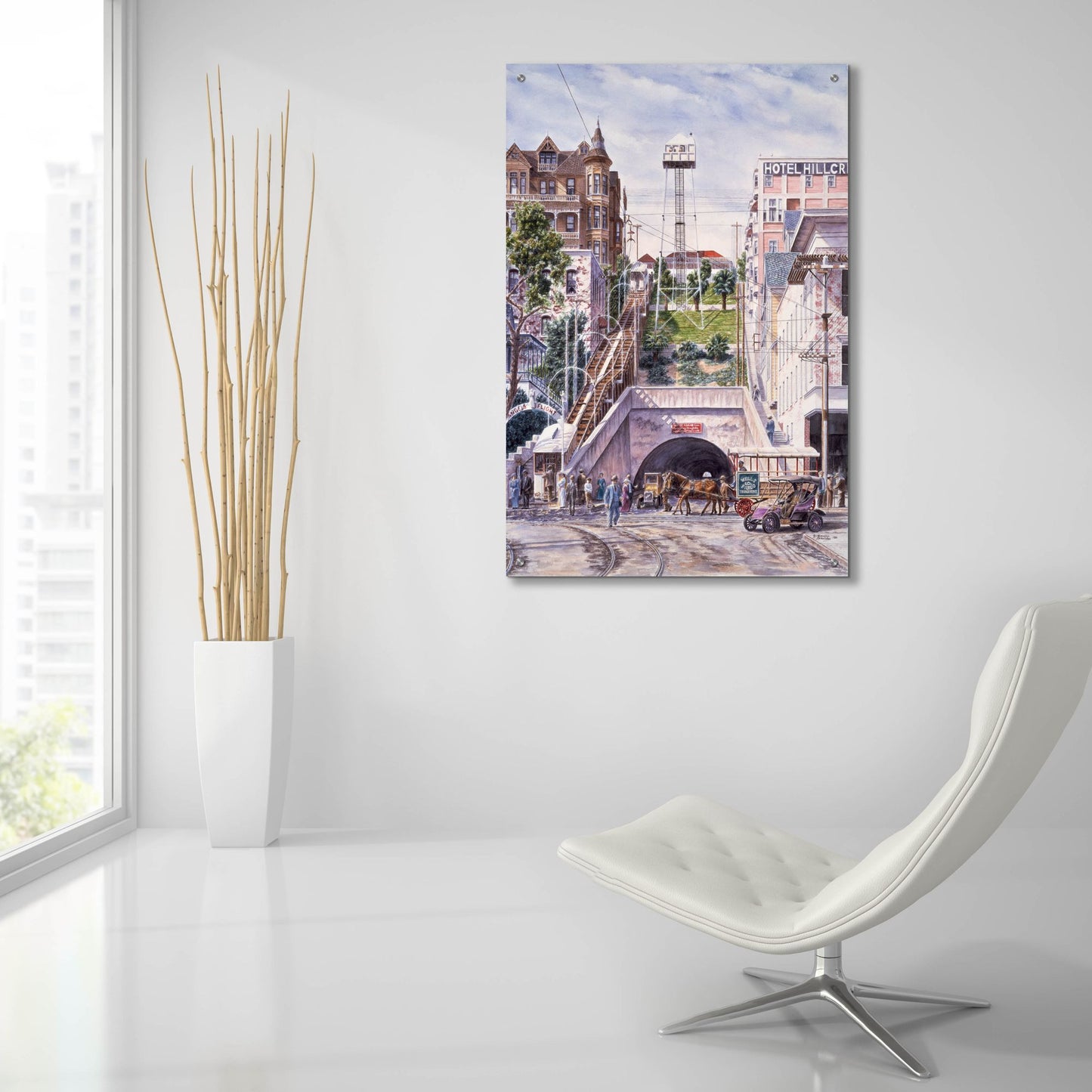 Epic Art 'Angel's Flight, Ca. 1906' by Stanton Manolakas, Acrylic Glass Wall Art,24x36